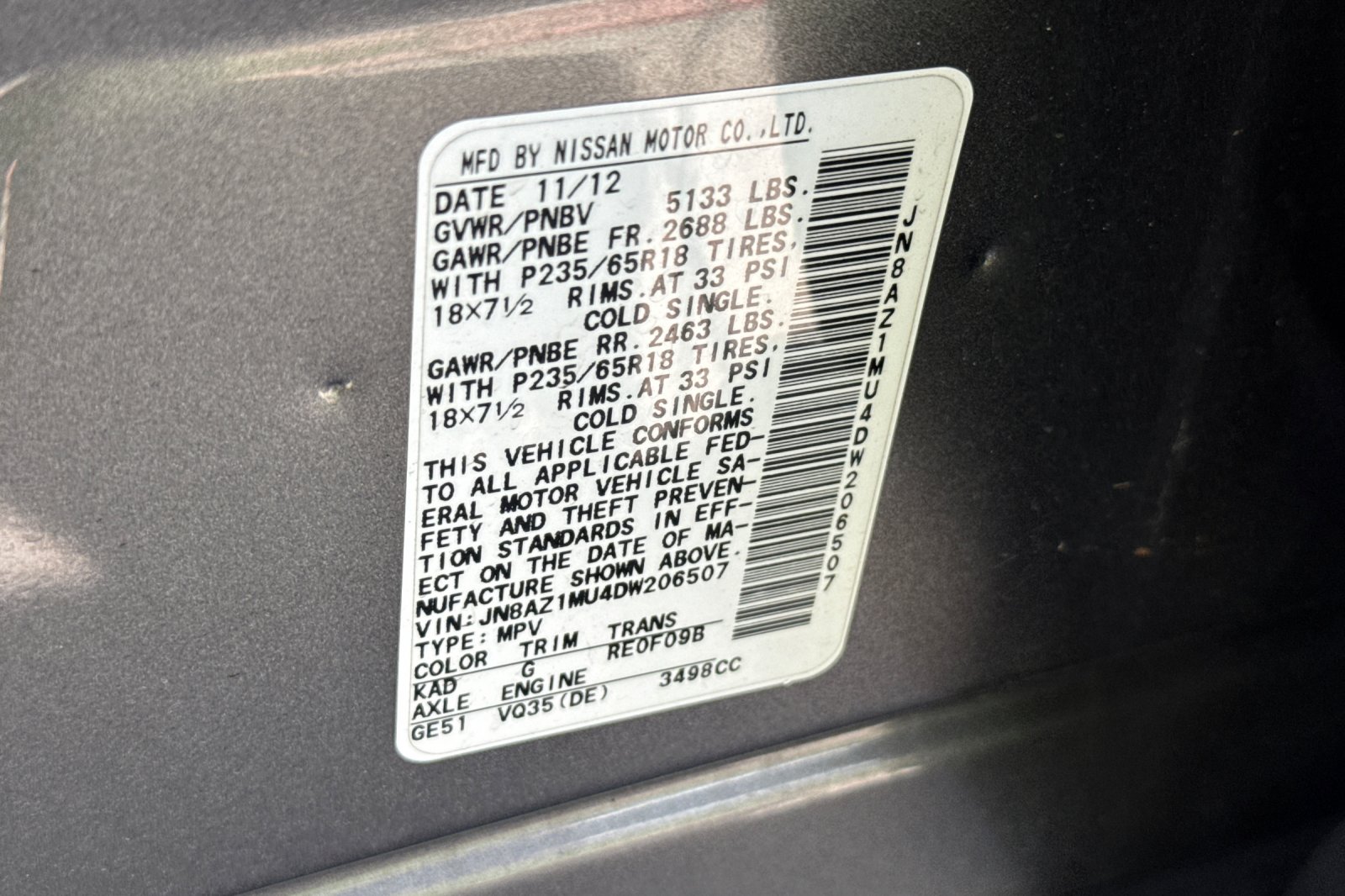 Used 2013 Gun Metallic Nissan S image 11