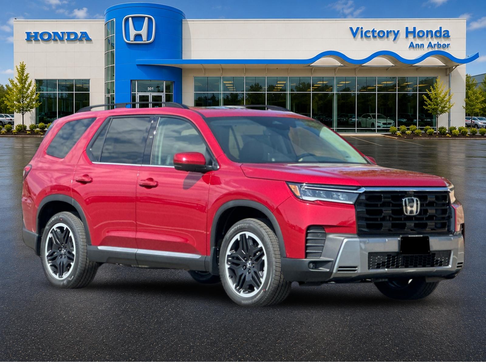 New 2026 Radiant Red Metallic II Honda AWD Touring Blackout image 3