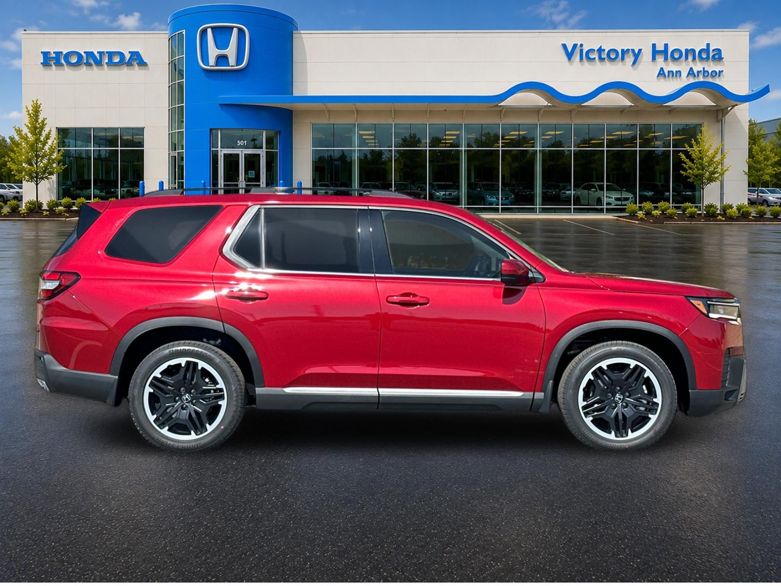 New 2026 Radiant Red Metallic II Honda AWD Touring Blackout image 4