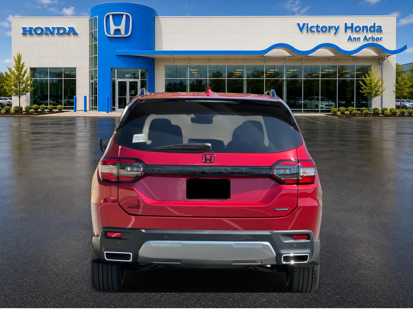 New 2026 Radiant Red Metallic II Honda AWD Touring Blackout image 6