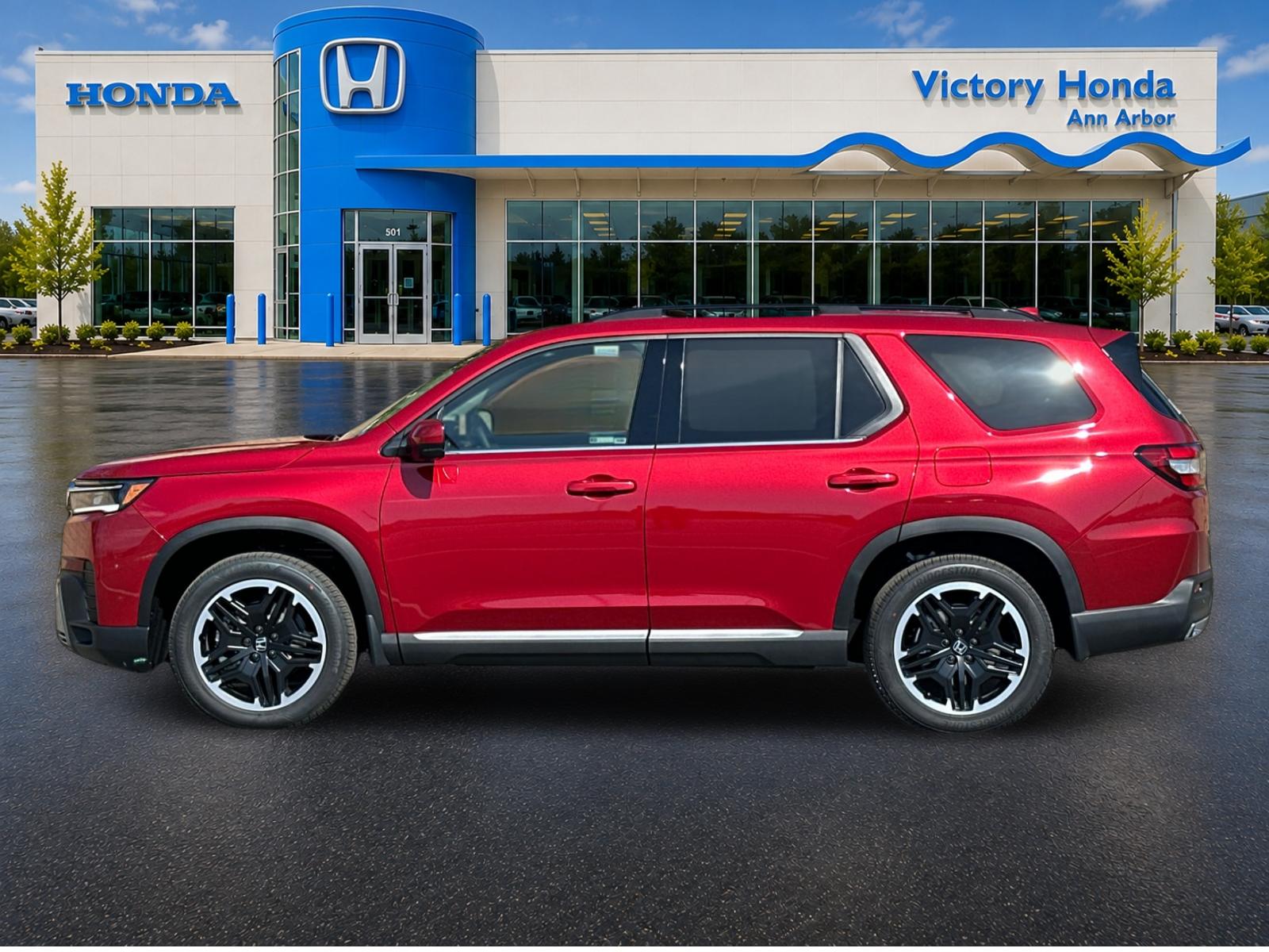 New 2026 Radiant Red Metallic II Honda AWD Touring Blackout image 8
