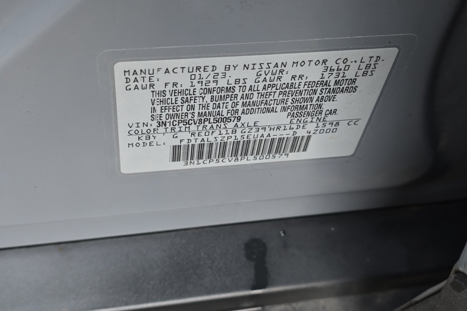 Used 2023 Gray Nissan SV image 25