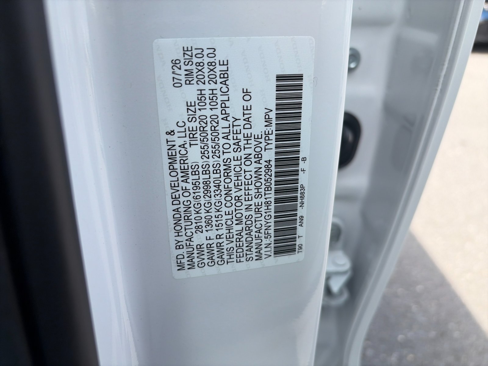 New 2026 Platinum White Pearl Honda AWD Elite image 36