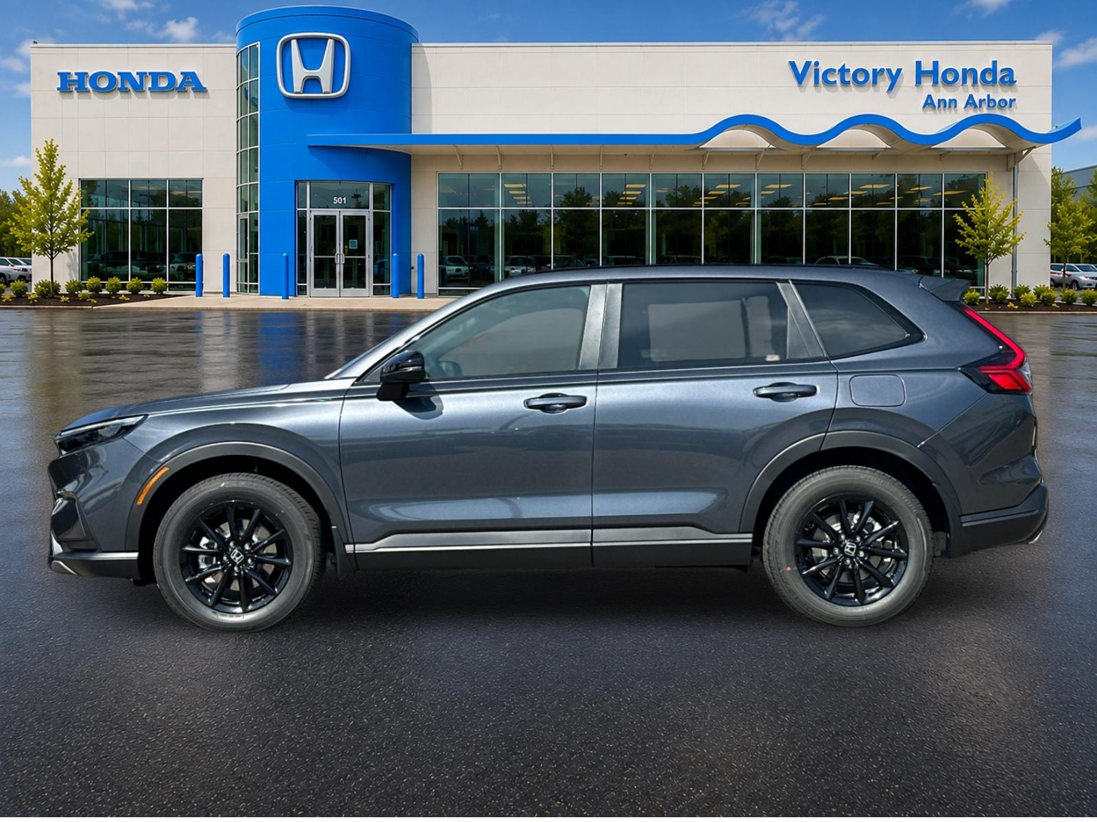 New 2026 Meteorite Gray Metallic Honda AWD Sport Hybrid image 8