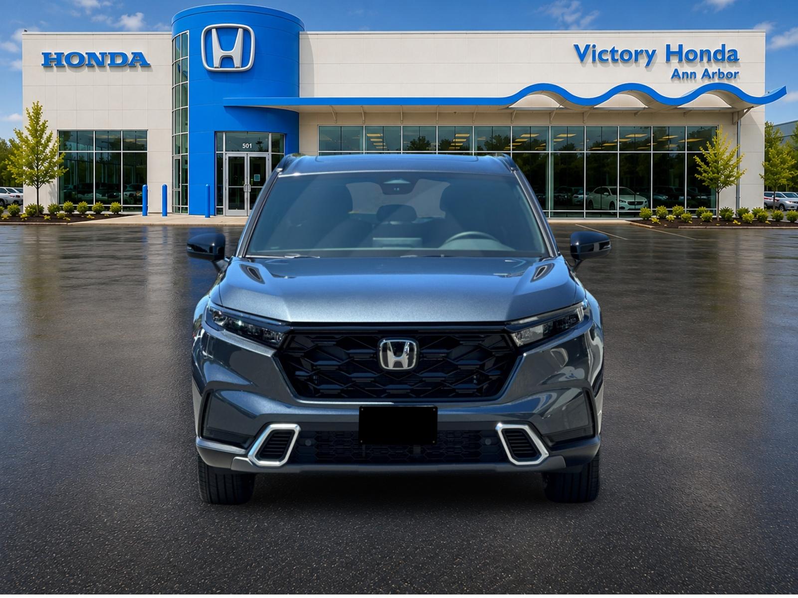 New 2026 Meteorite Gray Metallic Honda AWD Sport Touring Hybrid image 2