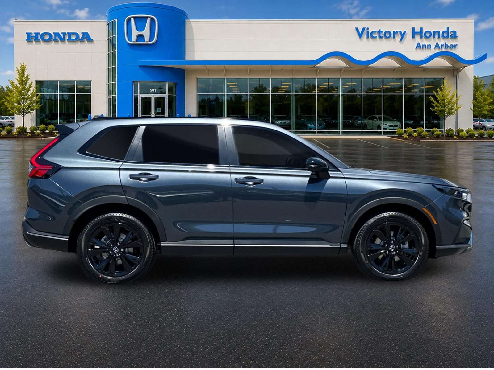 New 2026 Meteorite Gray Metallic Honda AWD Sport Touring Hybrid image 4