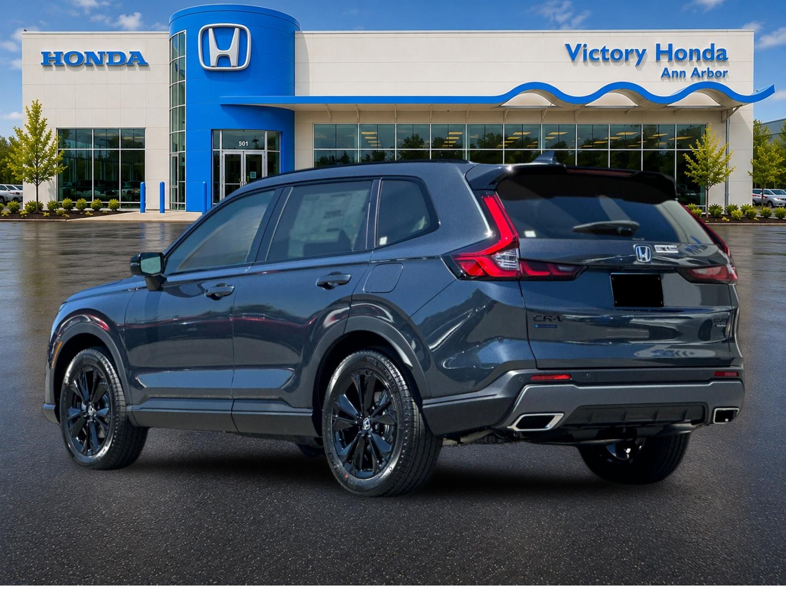New 2026 Meteorite Gray Metallic Honda AWD Sport Touring Hybrid image 7