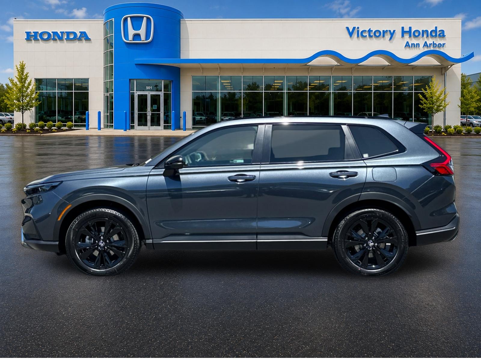 New 2026 Meteorite Gray Metallic Honda AWD Sport Touring Hybrid image 8