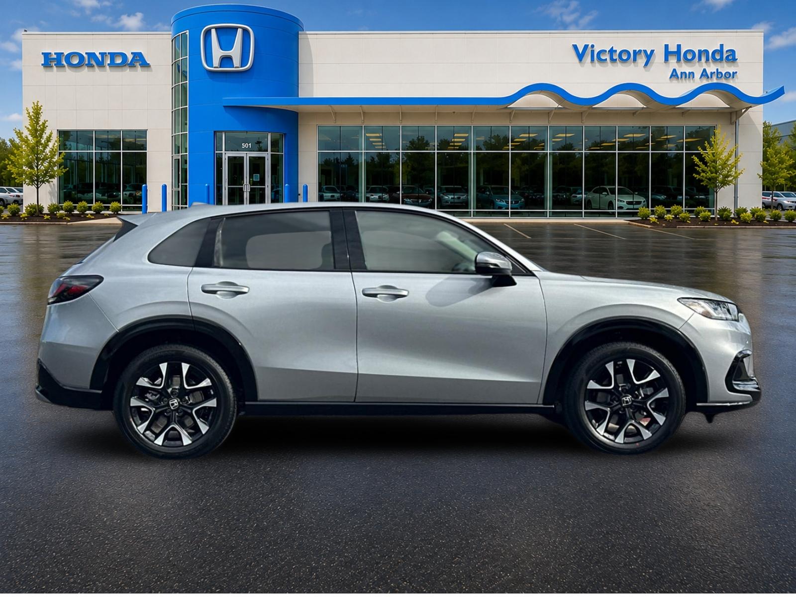 New 2027 Solar Silver Metallic Honda EX-L AWD image 4