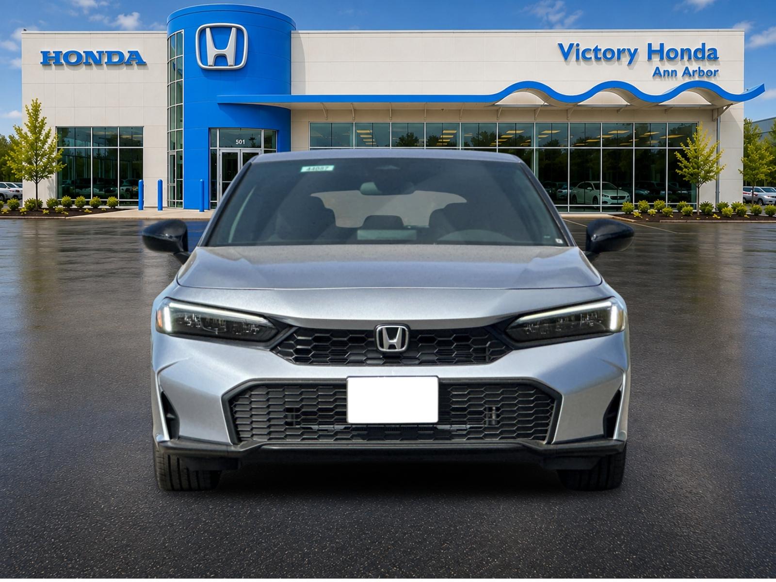 New 2026 Solar Silver Metallic Honda FWD Sport image 2