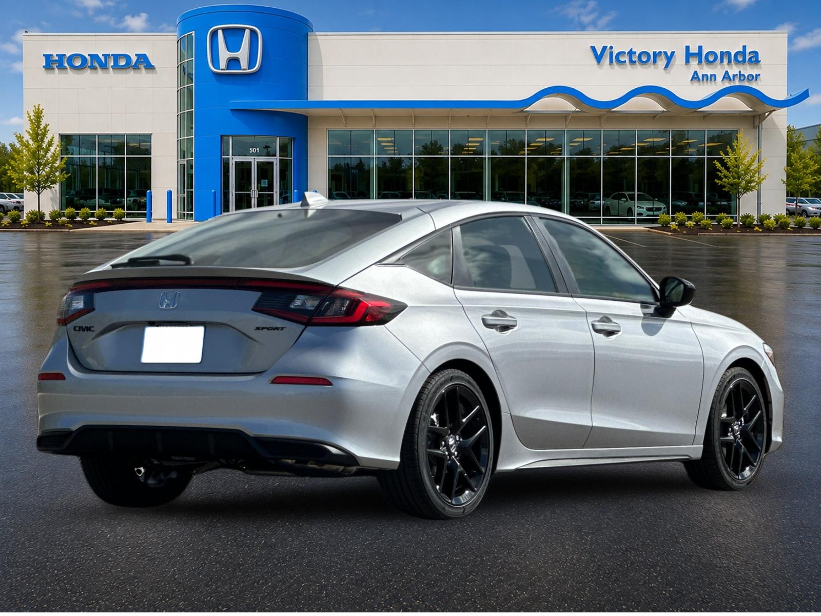 New 2026 Solar Silver Metallic Honda FWD Sport image 5