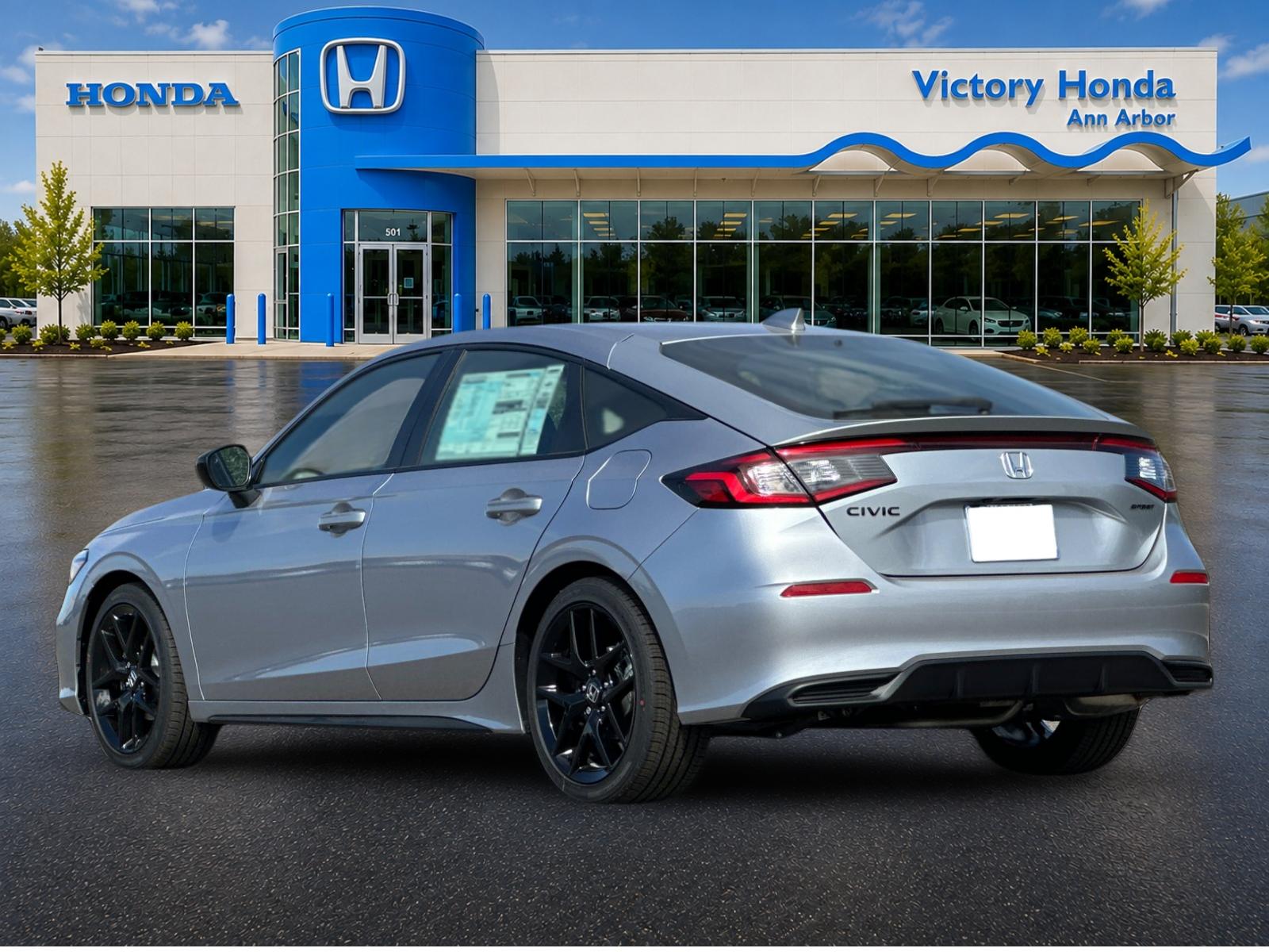 New 2026 Solar Silver Metallic Honda FWD Sport image 7