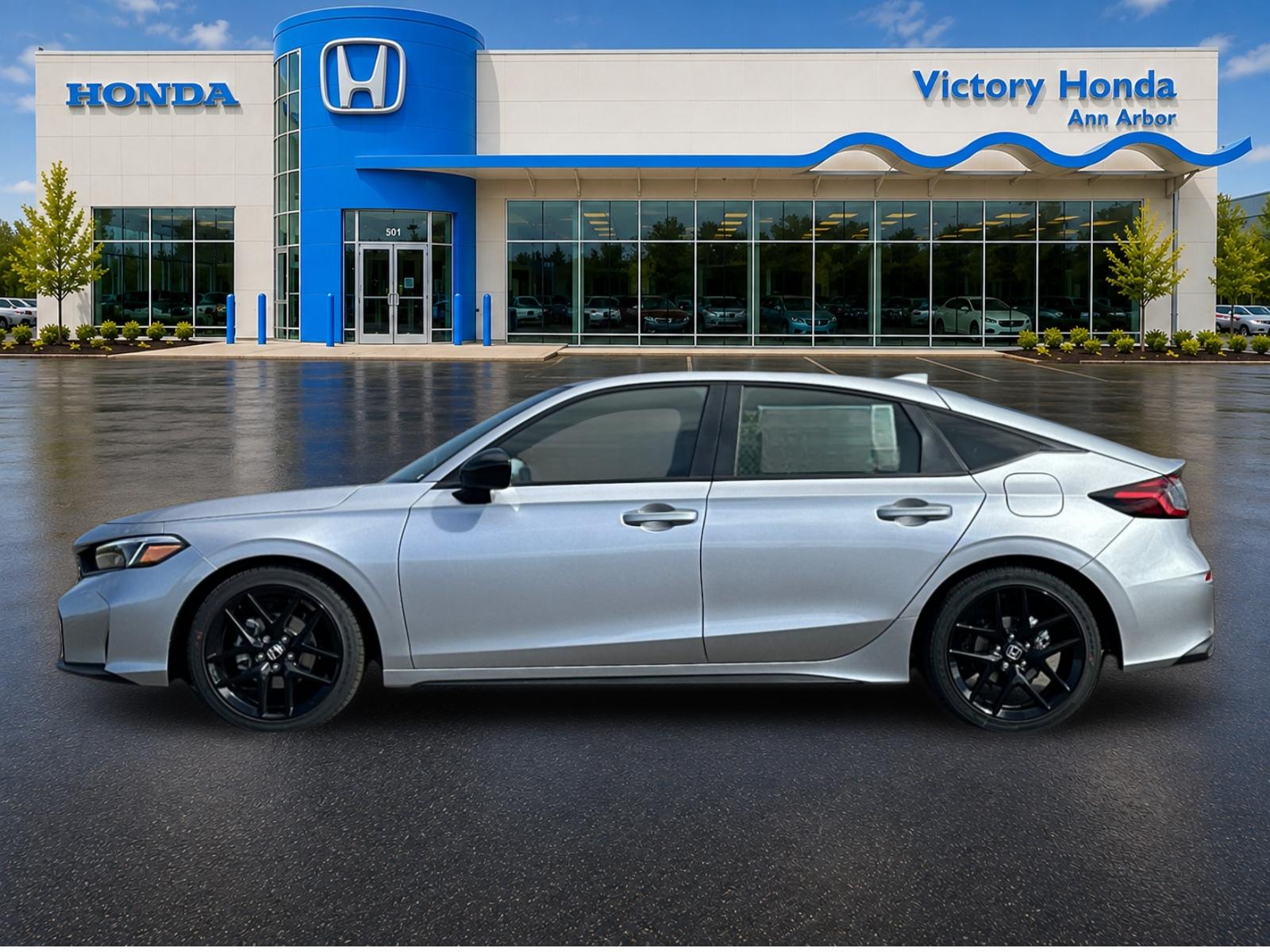 New 2026 Solar Silver Metallic Honda FWD Sport image 8
