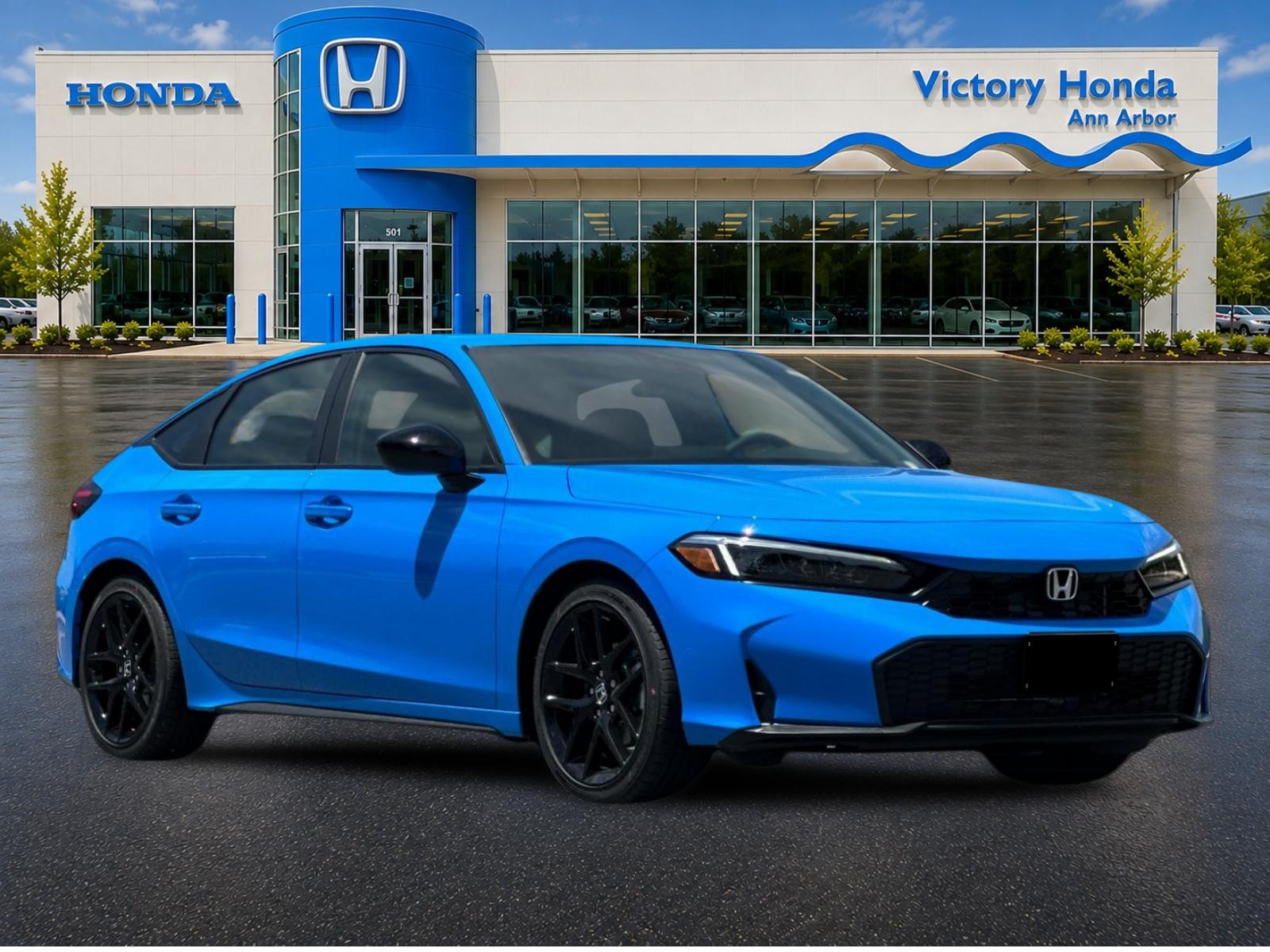 New 2026 Boost Blue Pearl Honda FWD Sport image 3