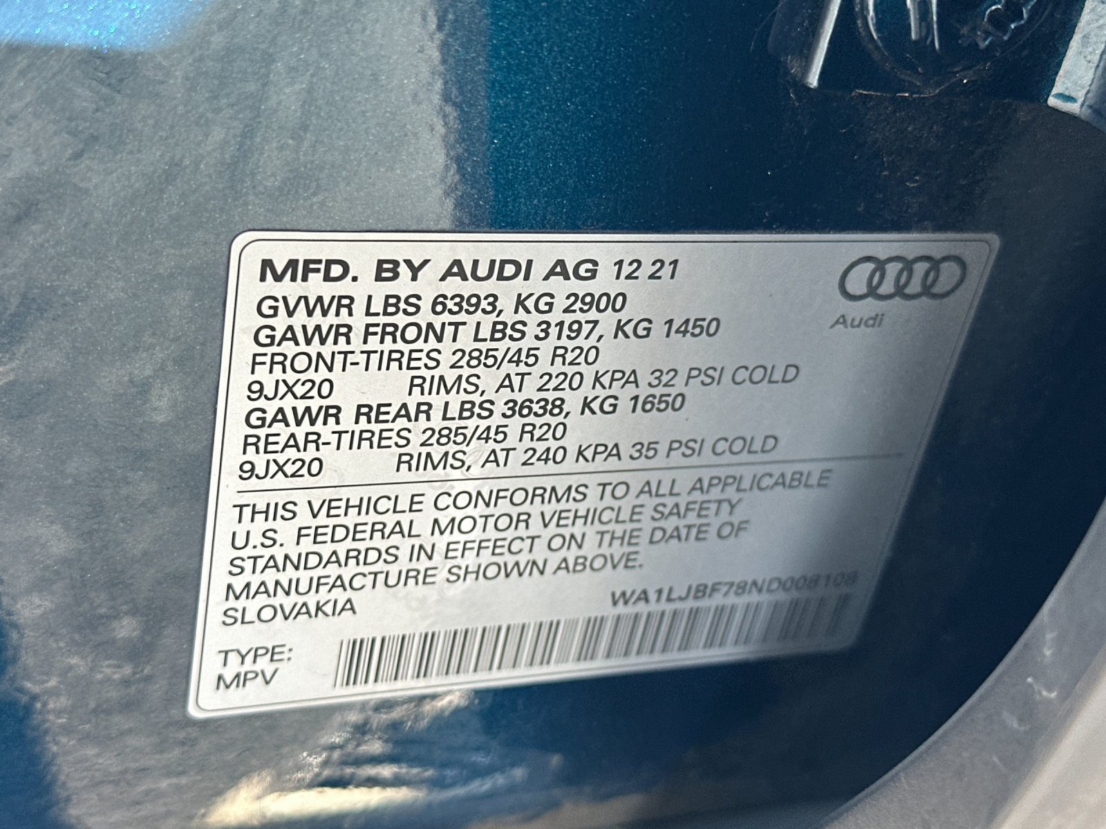 Used 2022 Blue Audi 45 Premium Plus image 27