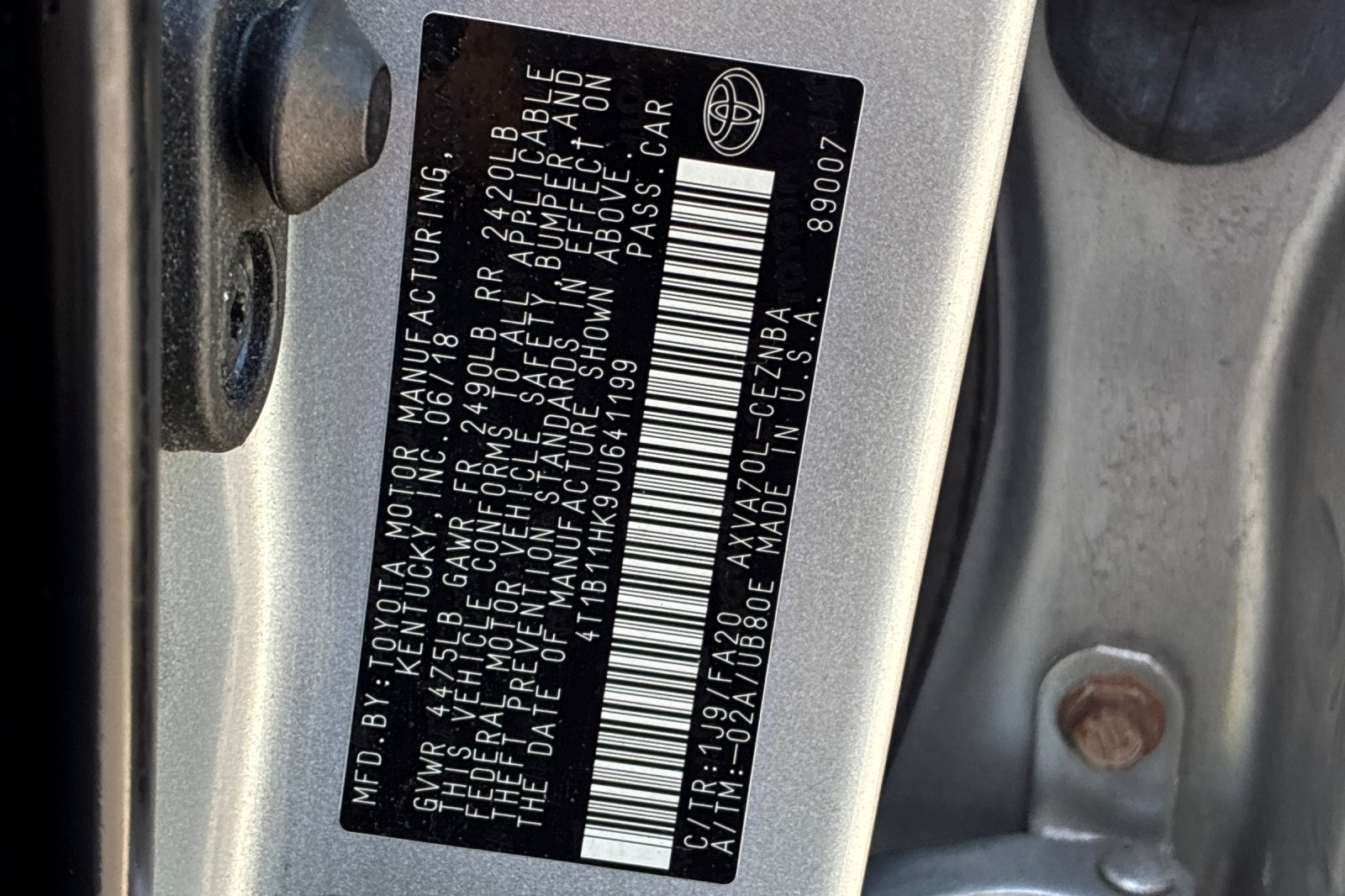 Used 2018 Celestial Silver Metallic Toyota LE image 25