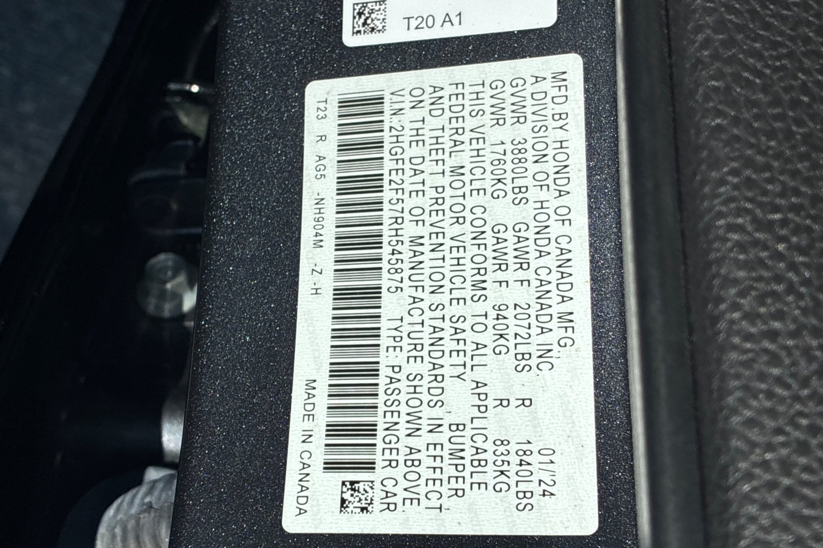 Used 2024 Meteorite Gray Metallic Honda Sport image 26