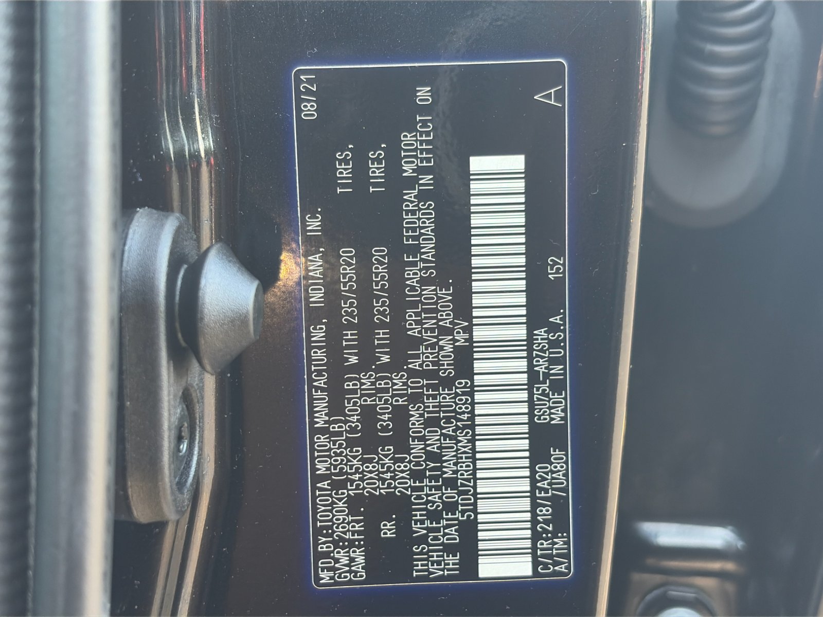 Used 2021 Midnight Black Metallic Toyota XSE image 31
