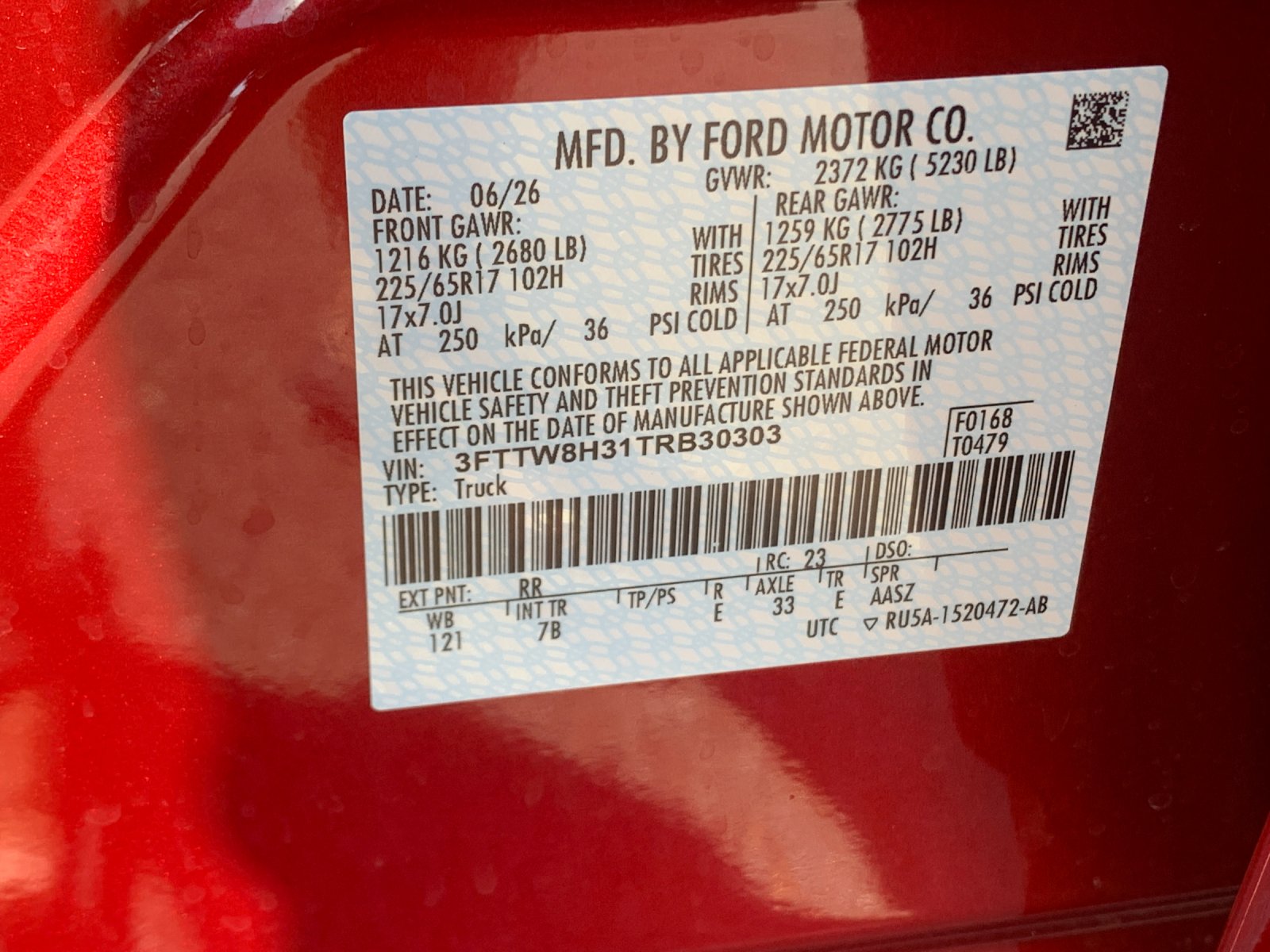 New 2026 Red Ford XLT image 32