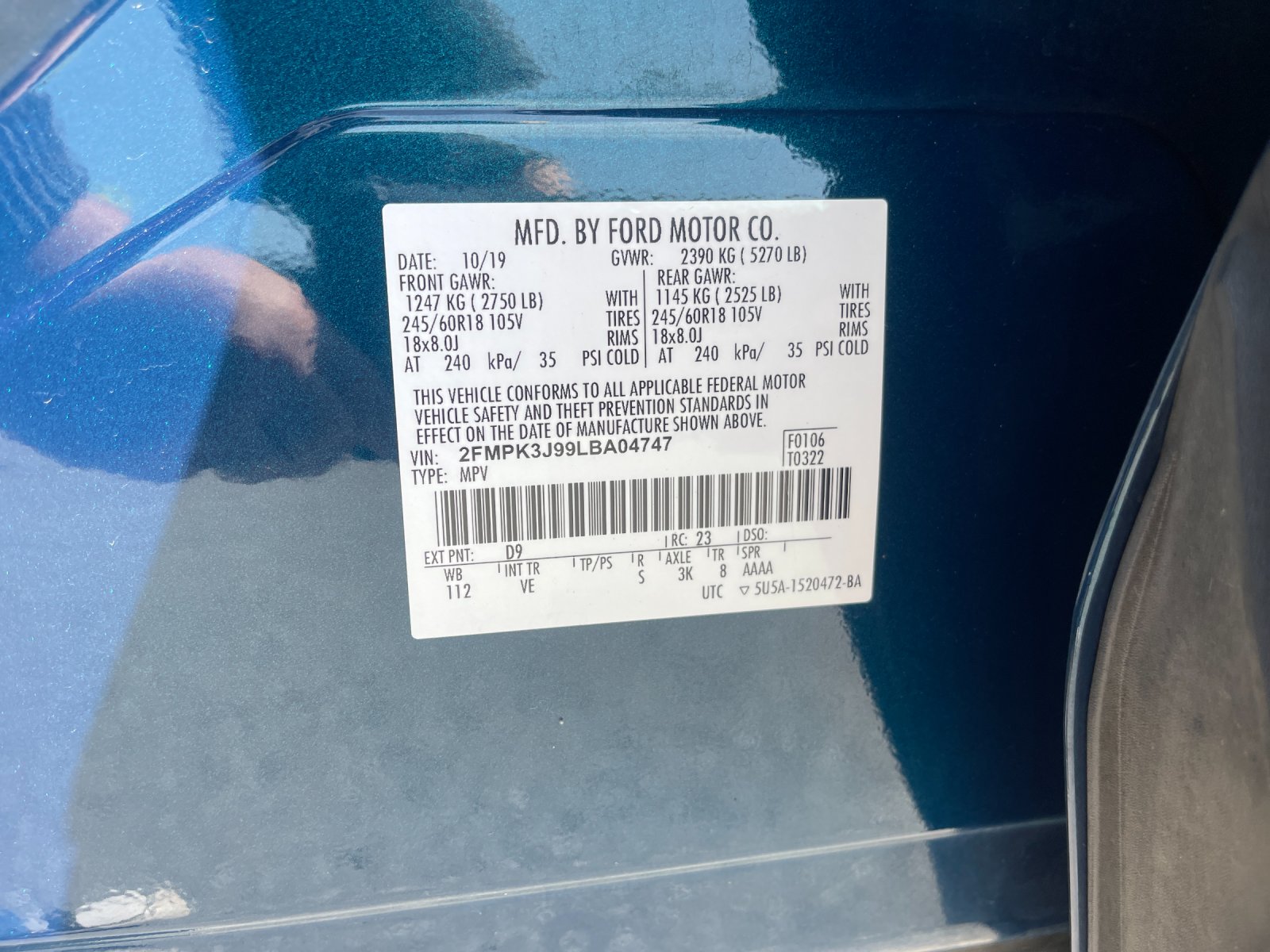 Used 2020 Green Ford SEL image 34