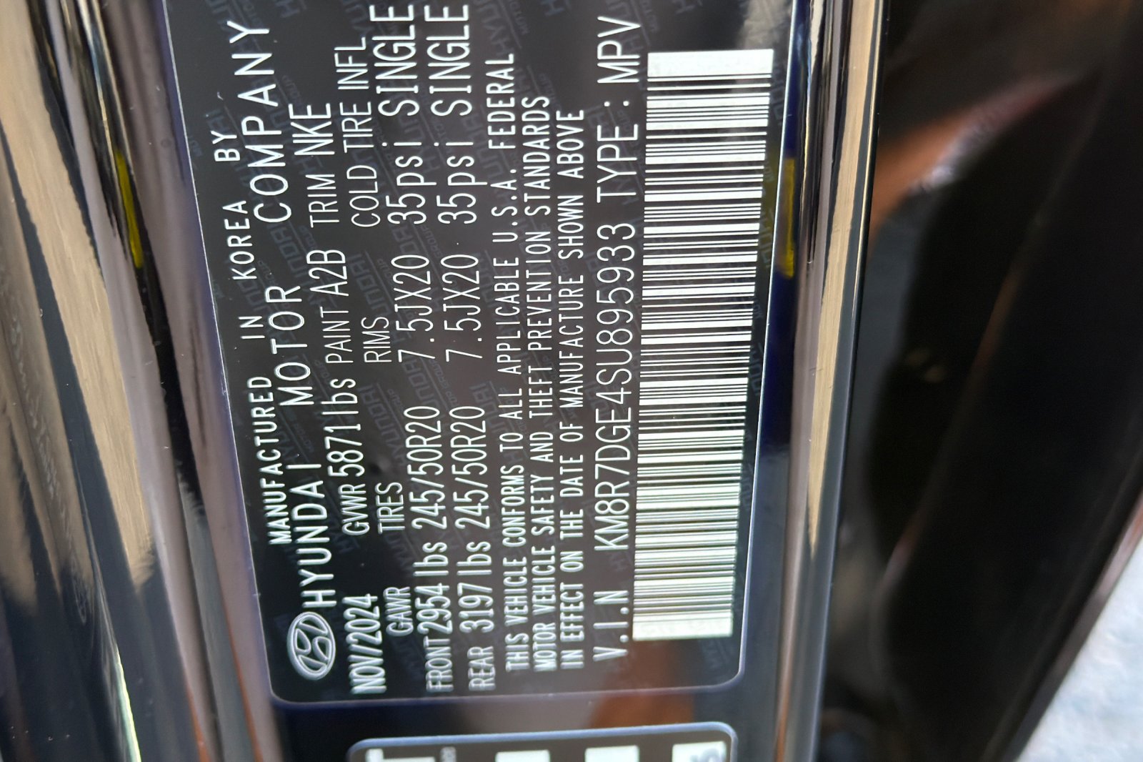 Used 2025 Black Hyundai Calligraphy Night Edition image 27