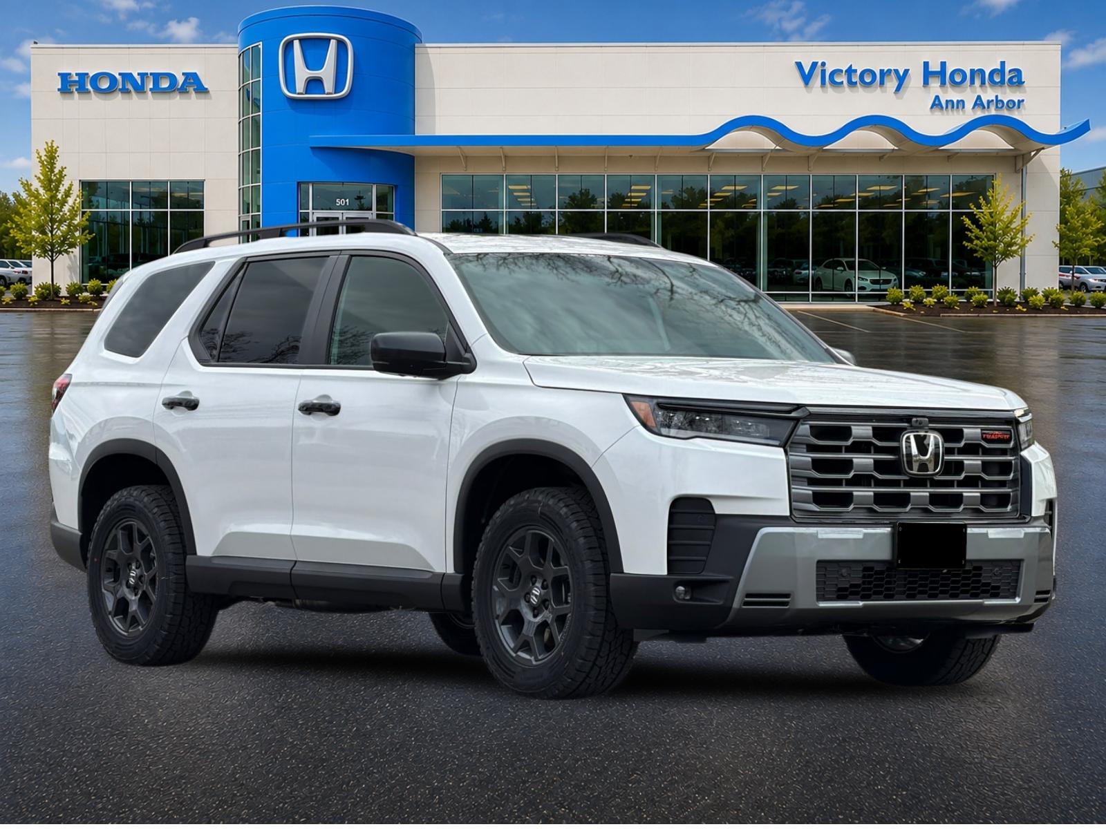 New 2026 Platinum White Pearl Honda AWD TrailSport image 3
