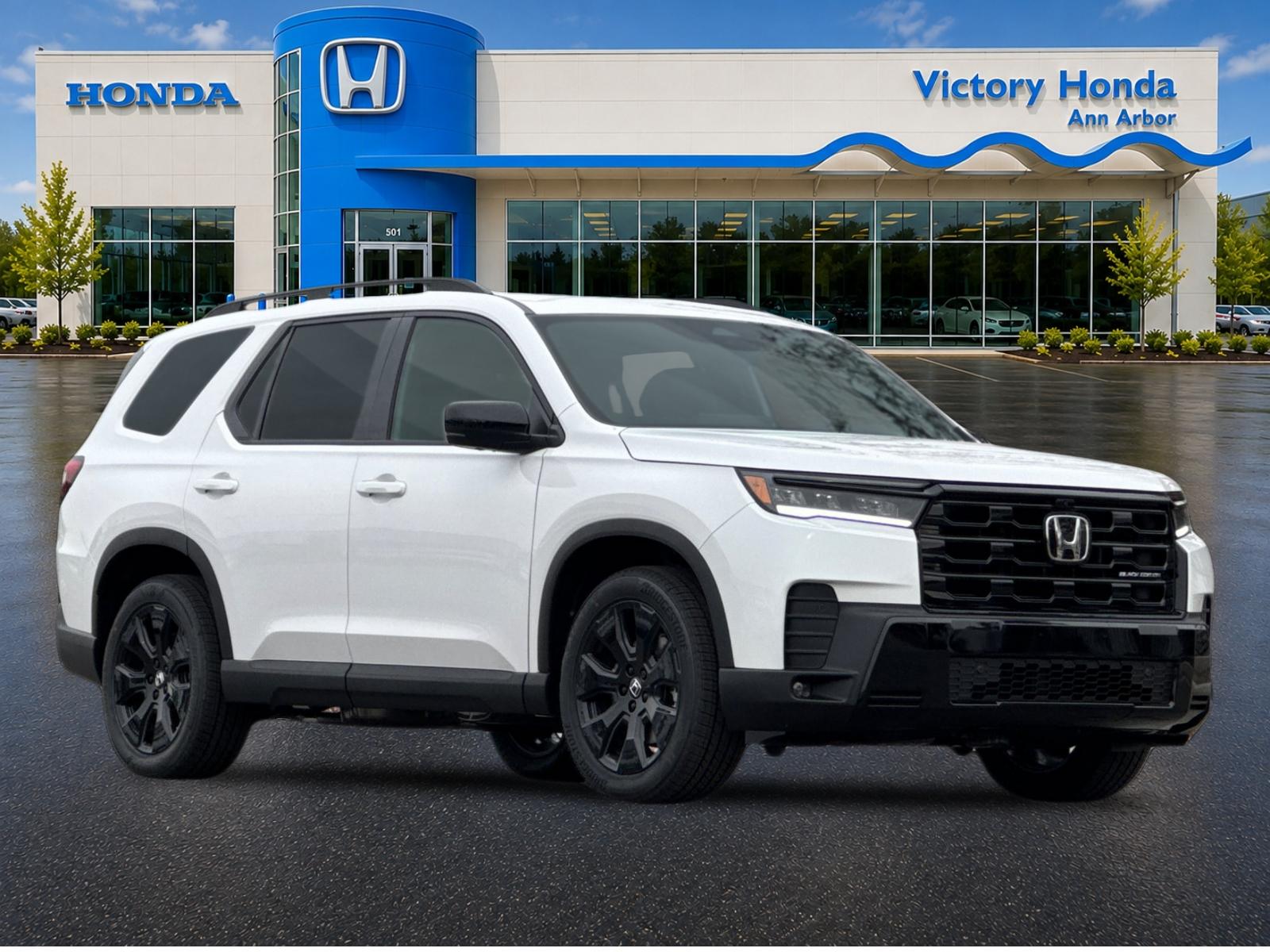 New 2026 Platinum White Pearl Honda AWD Black Edition image 3