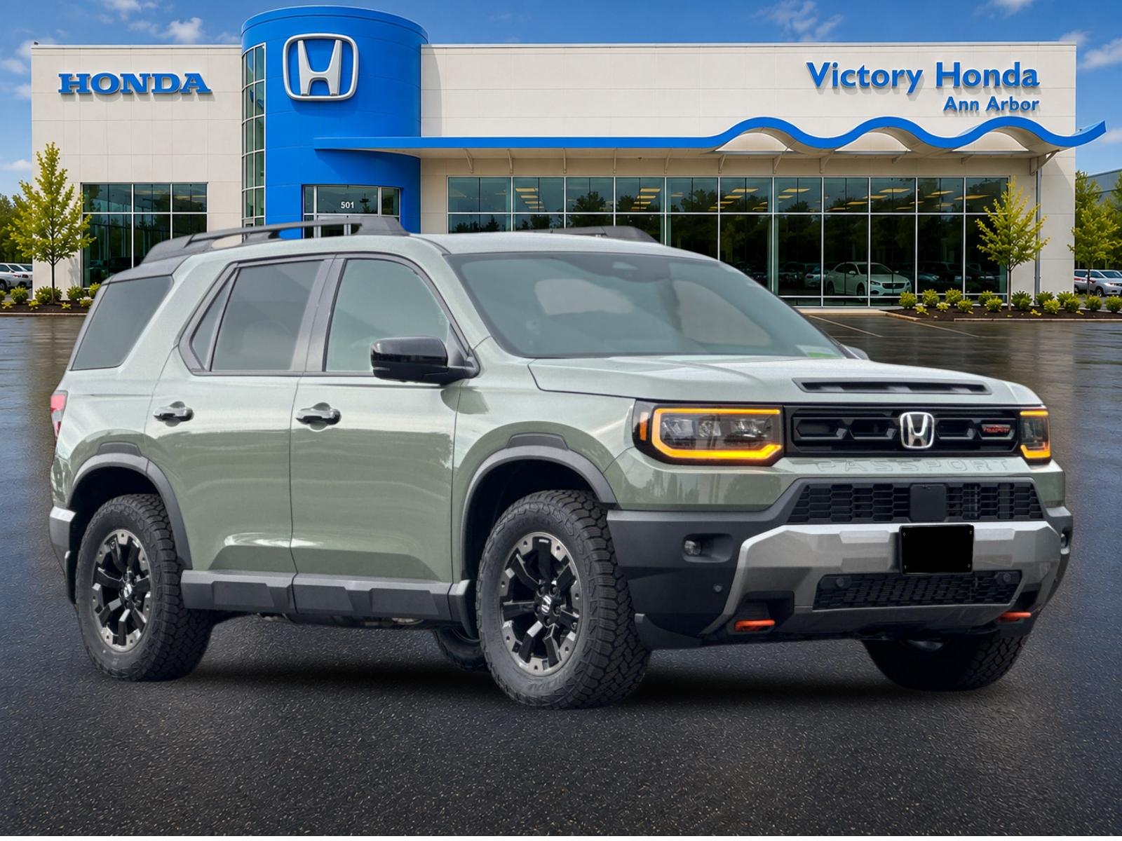 New 2026 Ash Green Metallic Honda TrailSport Elite image 3