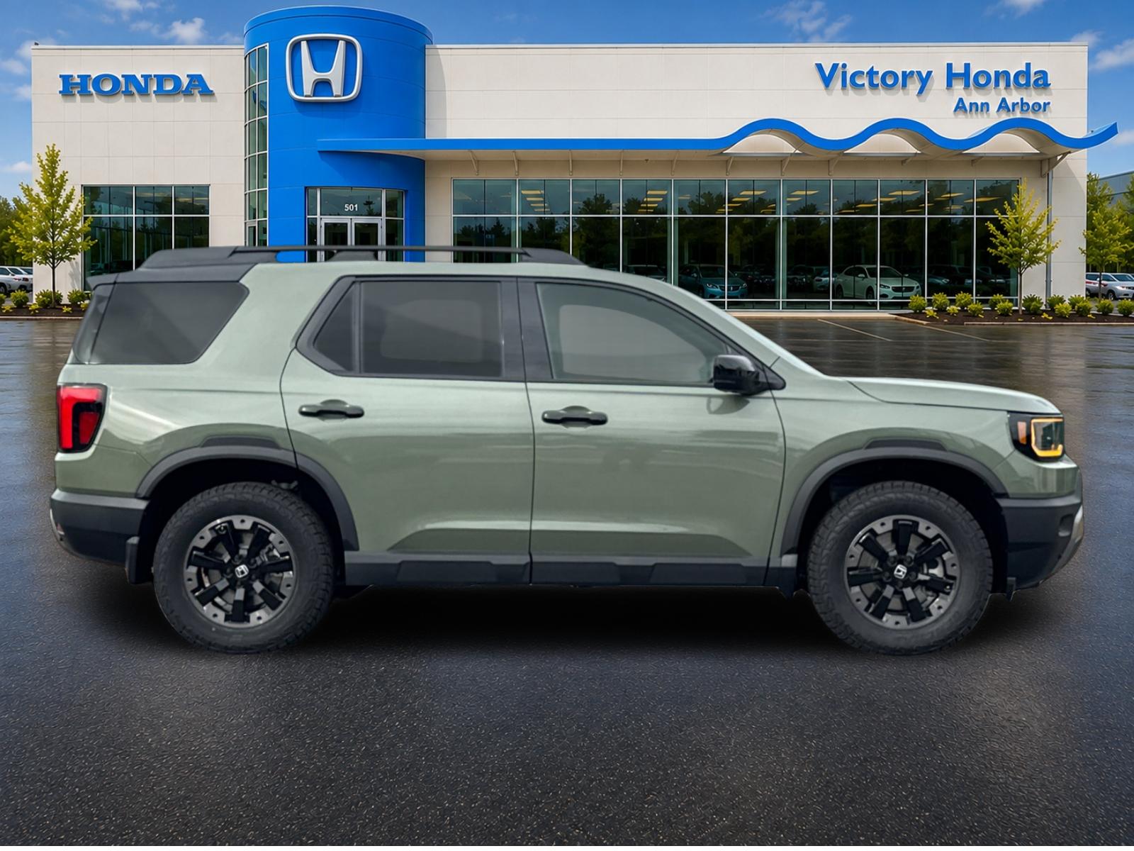 New 2026 Ash Green Metallic Honda TrailSport Elite image 4