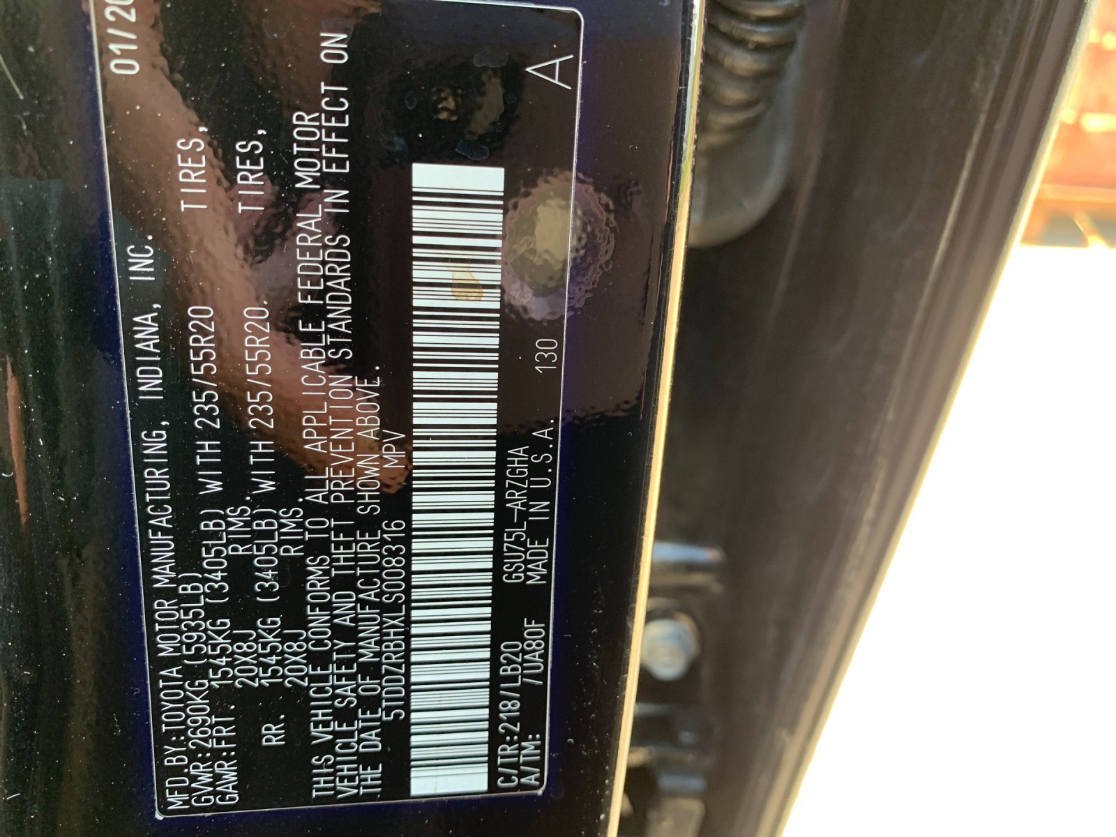 Used 2020 Black Toyota Limited image 41
