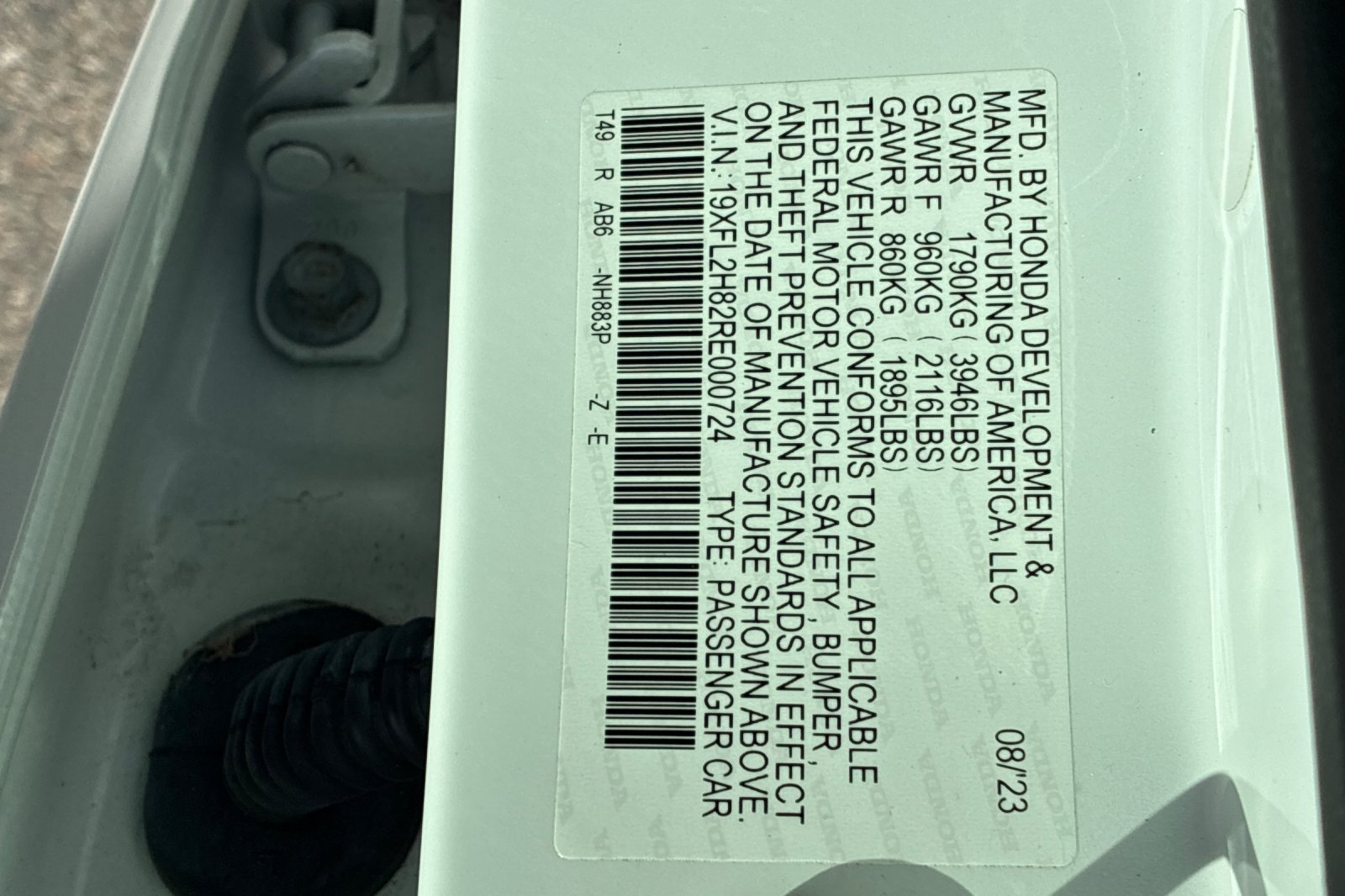 Used 2024 Platinum White Pearl Honda Sport image 25