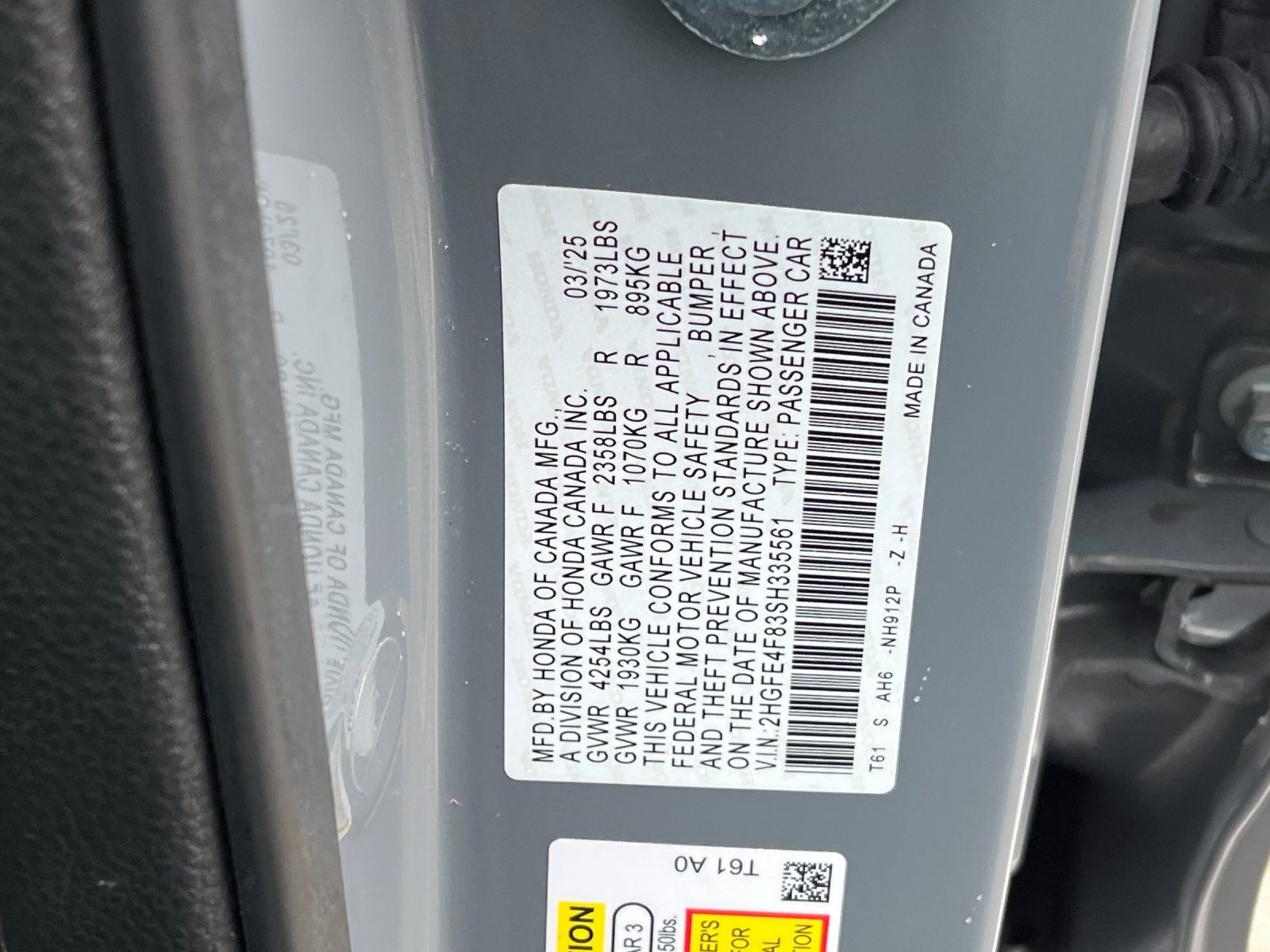 Used 2025 Meteorite Gray Metallic Honda Sport image 28