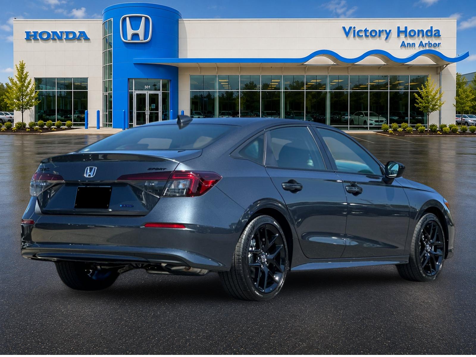 New 2026 Meteorite Gray Metallic Honda 2WD Sport Hybrid image 5