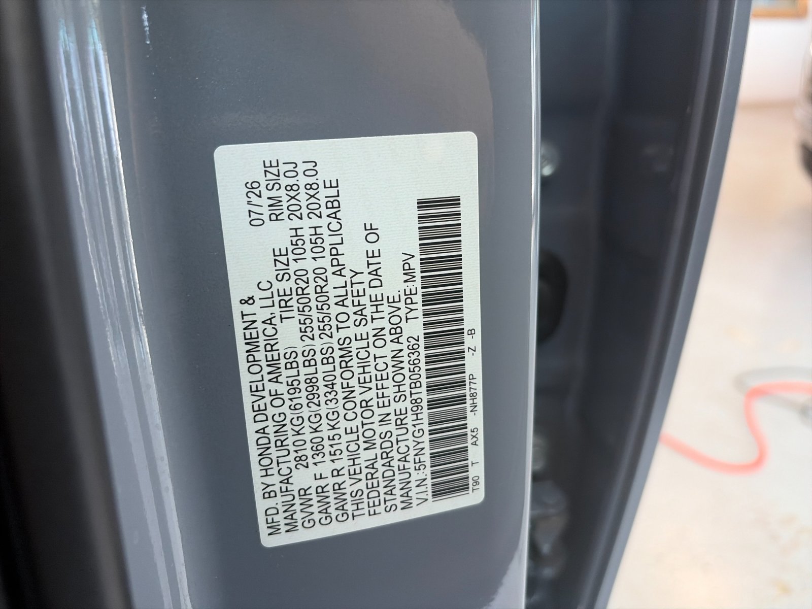 New 2026 Sonic Gray Pearl Honda AWD Black Edition image 35