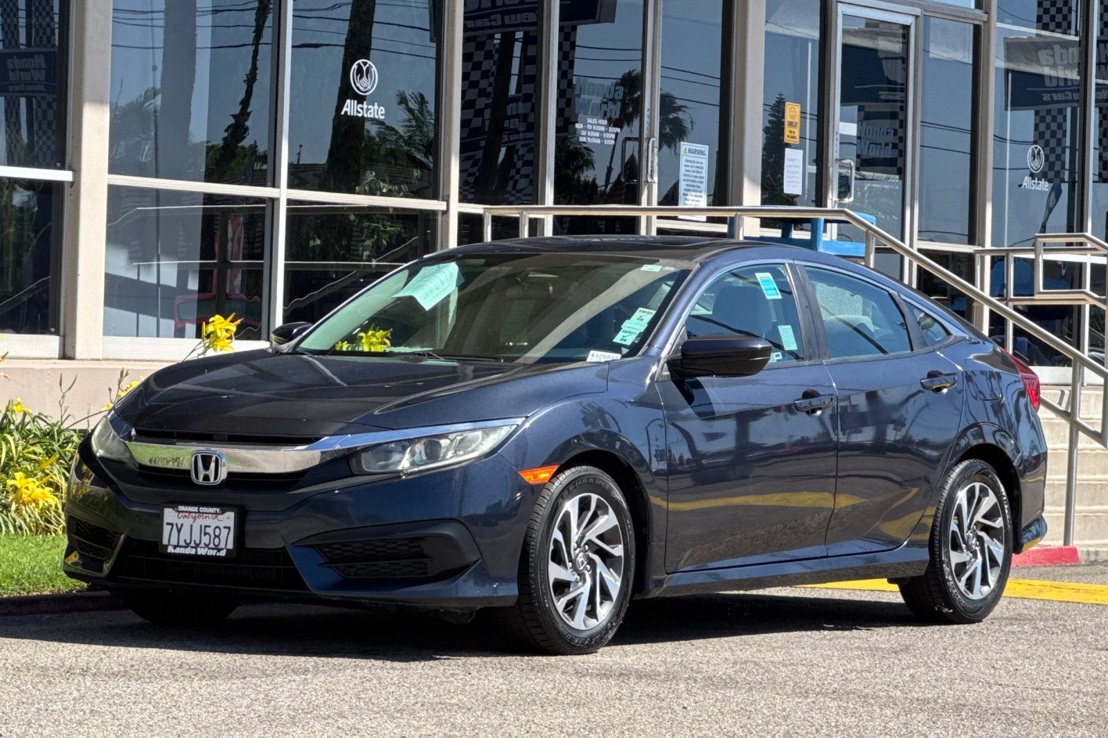 Certified Used 2017 Modern Steel Metallic Honda EX image 8