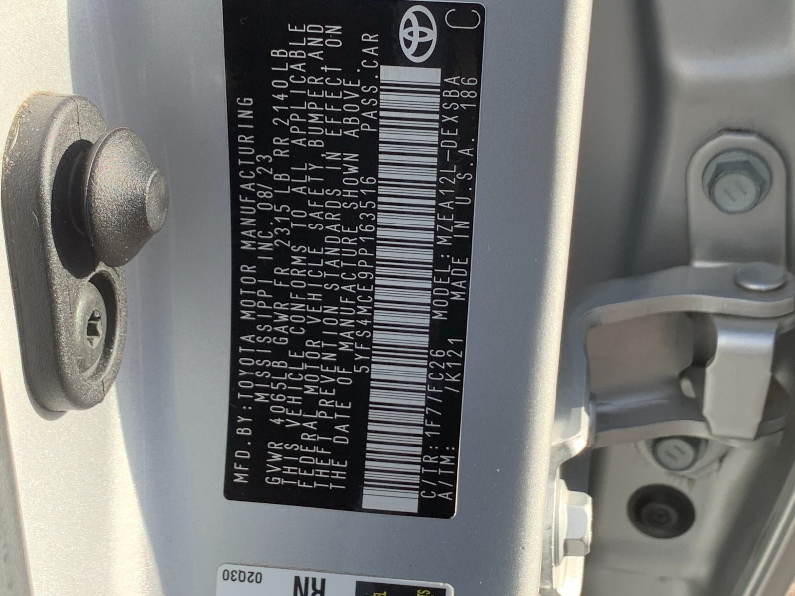 Used 2023 Silver Toyota SE image 36