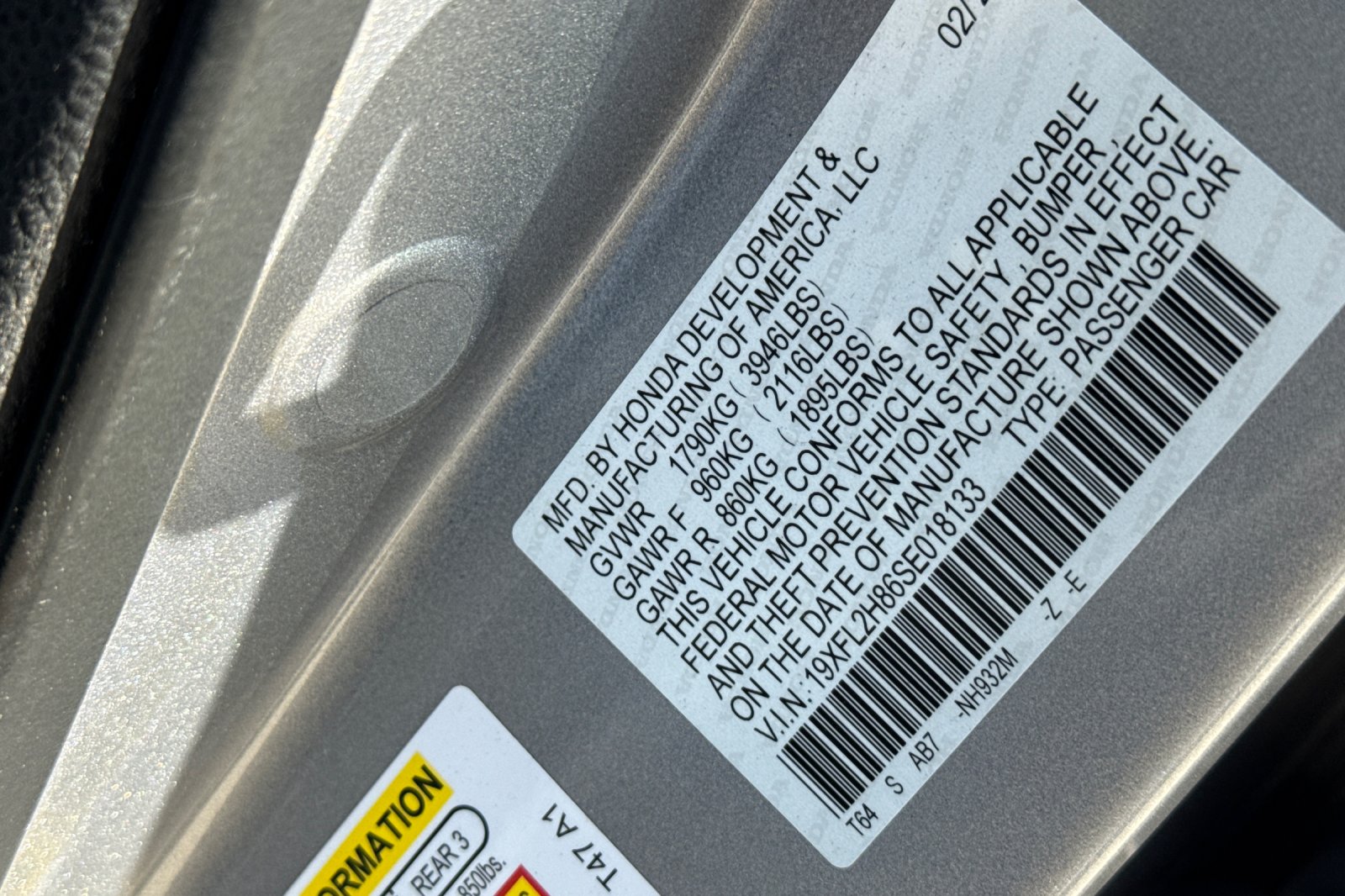 Certified Used 2025 Solar Silver Metallic Honda Sport image 27