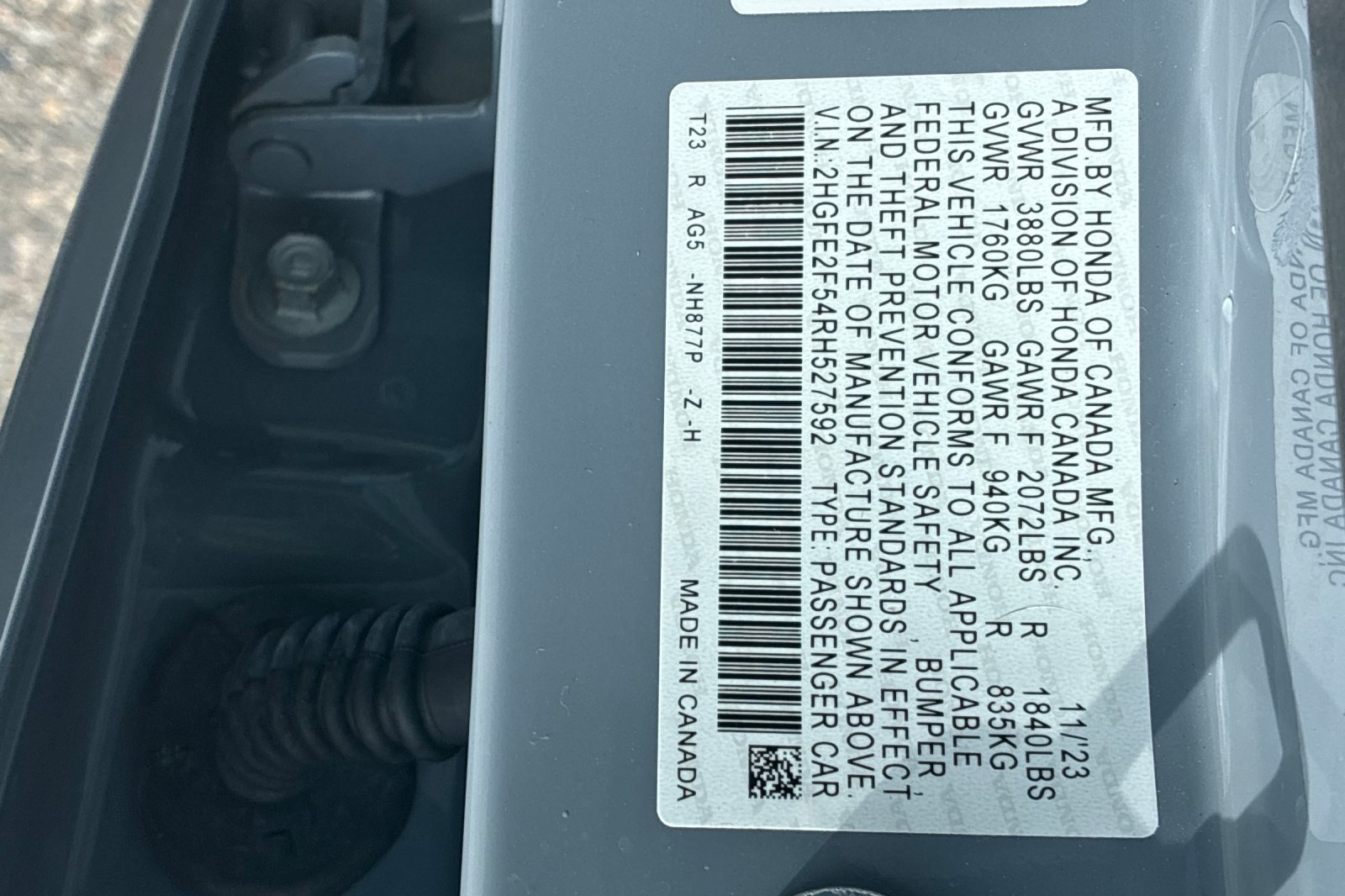 Used 2024 Sonic Gray Pearl Honda Sport image 26