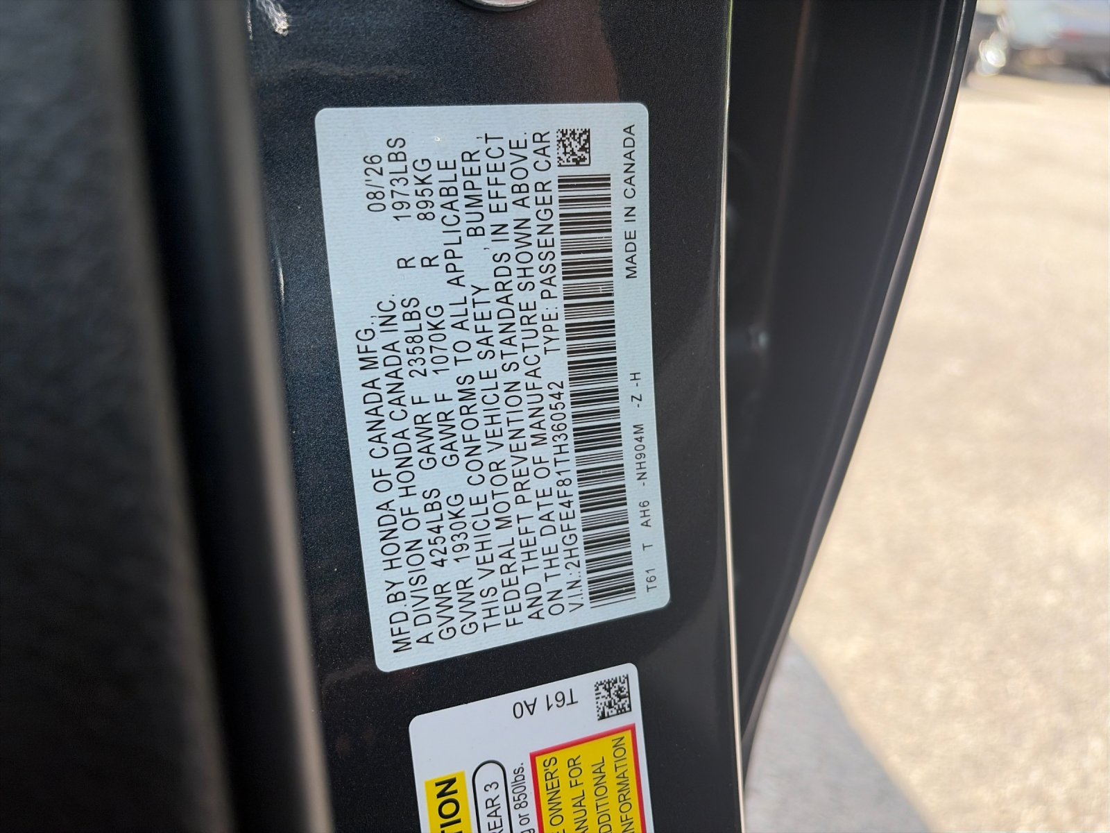 New 2026 Meteorite Gray Metallic Honda 2WD Sport Hybrid image 33