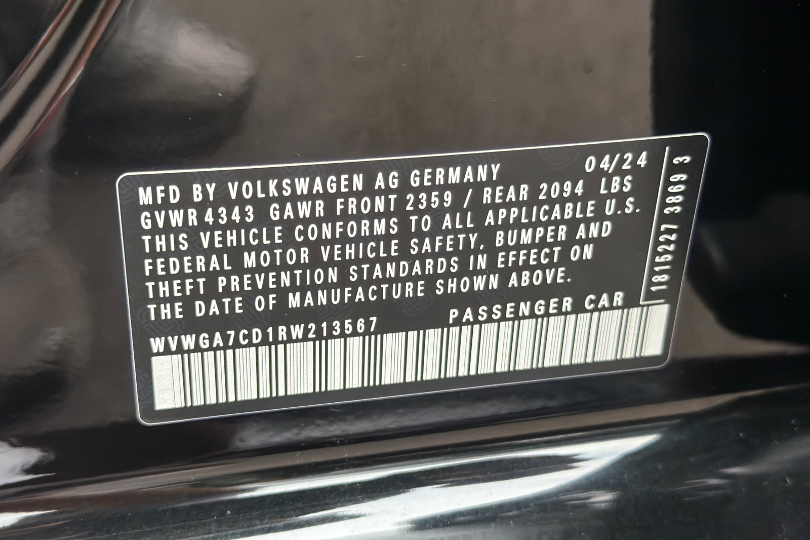 Used 2024  Volkswagen 2.0T S image 24