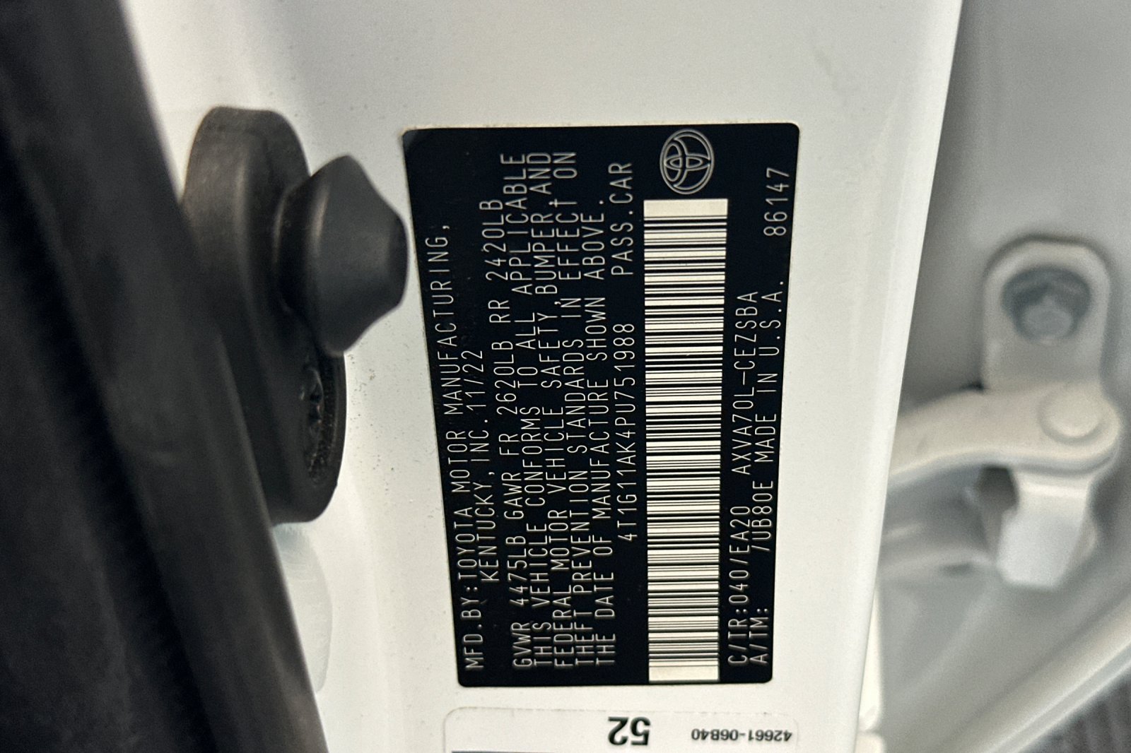Used 2023 White Toyota SE image 27