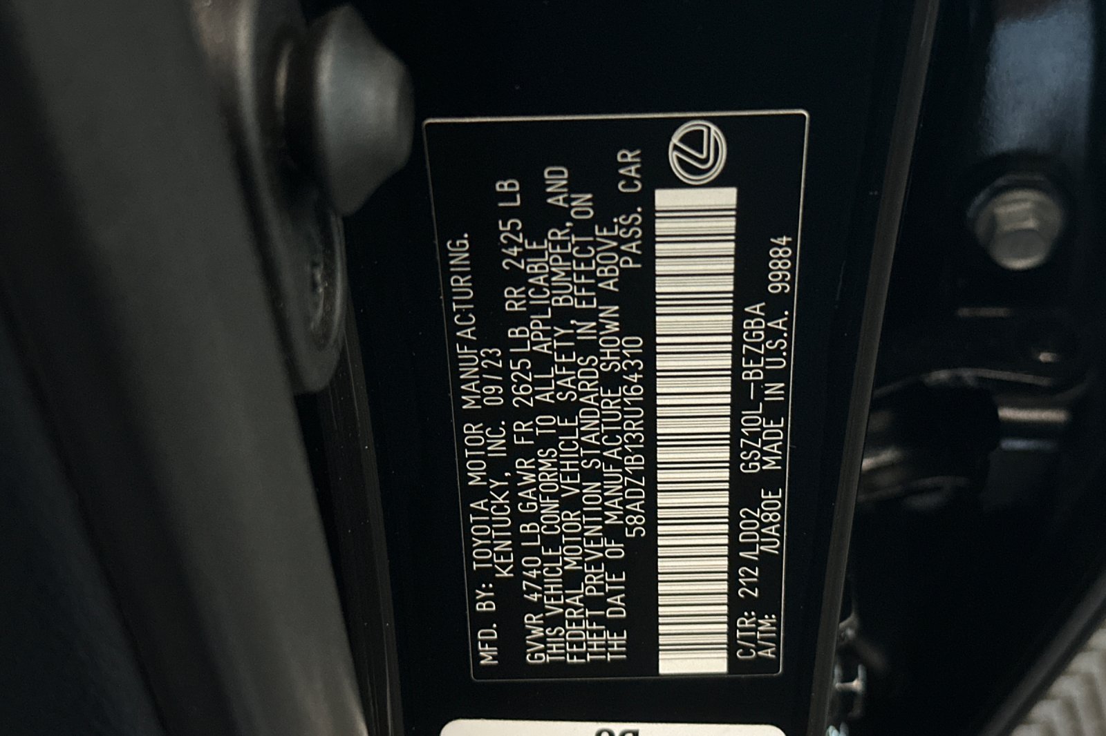 Certified Used 2024 Black Lexus 350 image 28