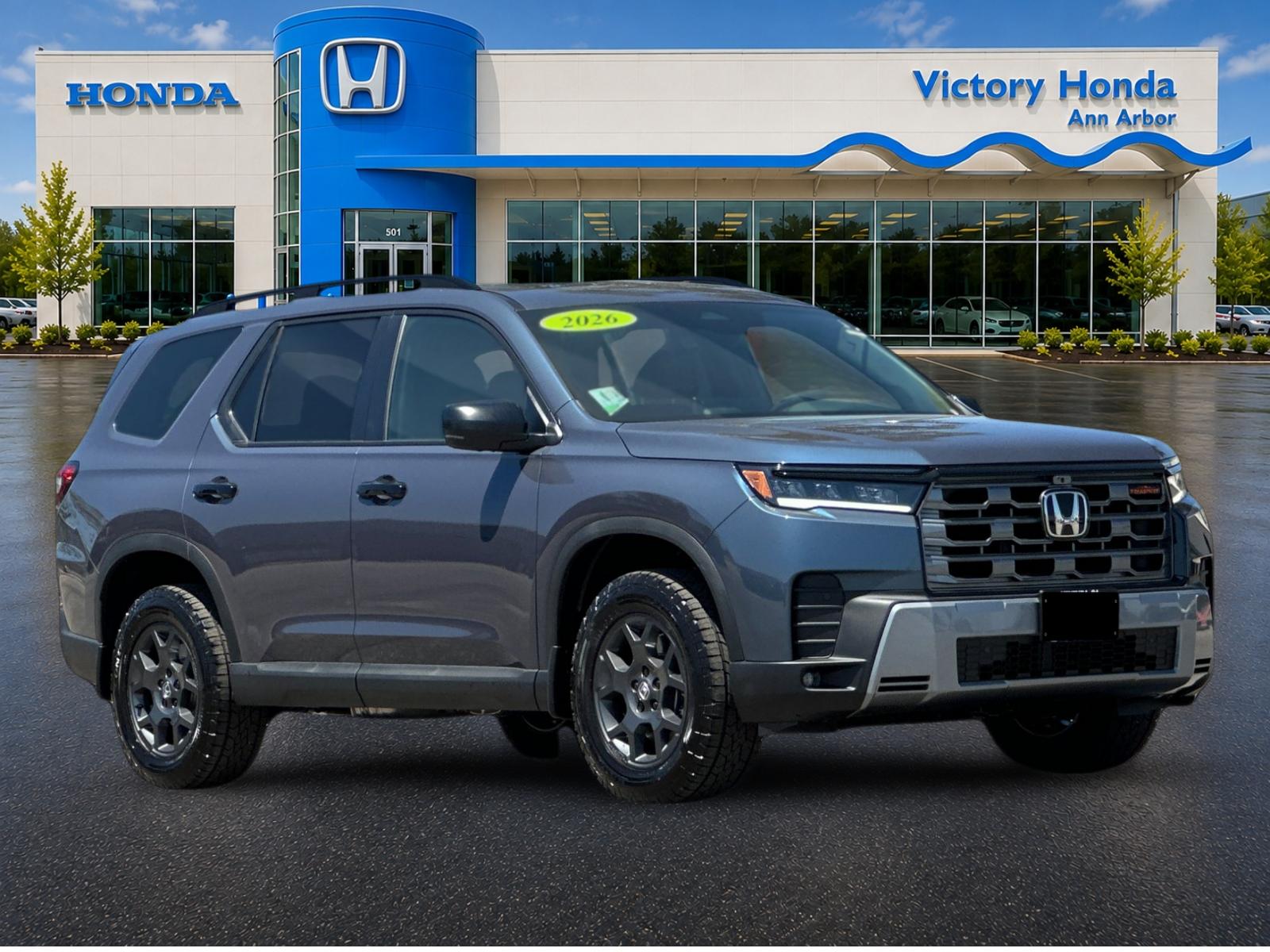 New 2026 Smoke Blue Pearl Honda AWD TrailSport image 3