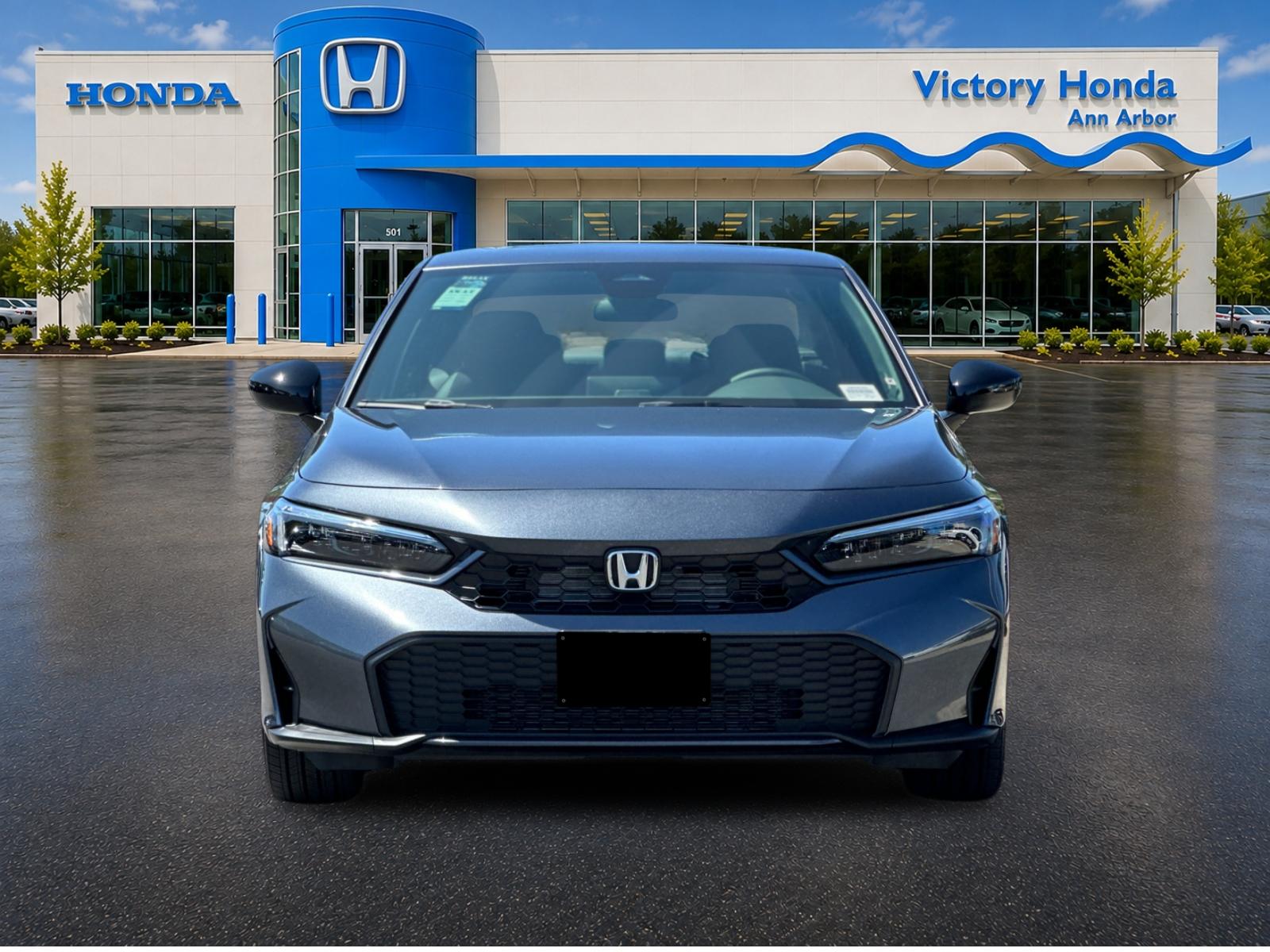New 2026 Meteorite Gray Metallic Honda 2WD Sport Hybrid image 2