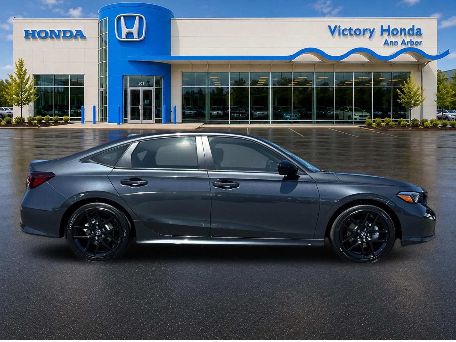 New 2026 Meteorite Gray Metallic Honda 2WD Sport Hybrid image 4