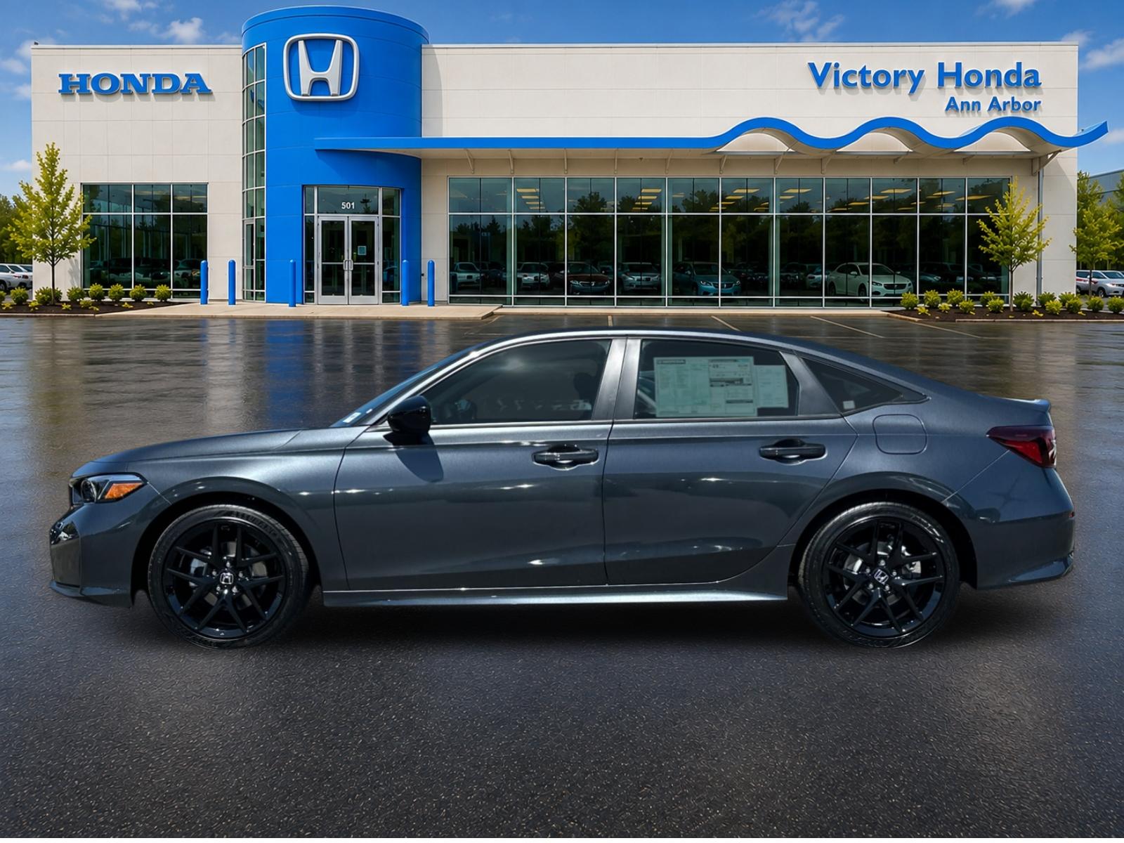 New 2026 Meteorite Gray Metallic Honda 2WD Sport Hybrid image 8