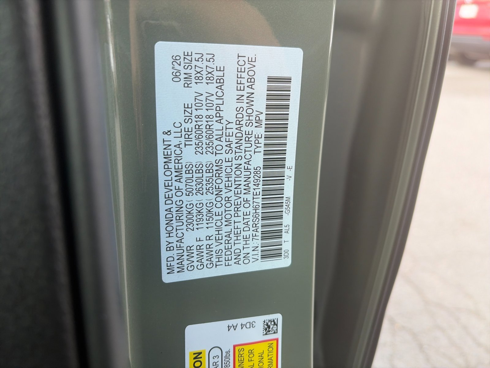 New 2026 Ash Green Metallic Honda AWD TrailSport Hybrid image 37