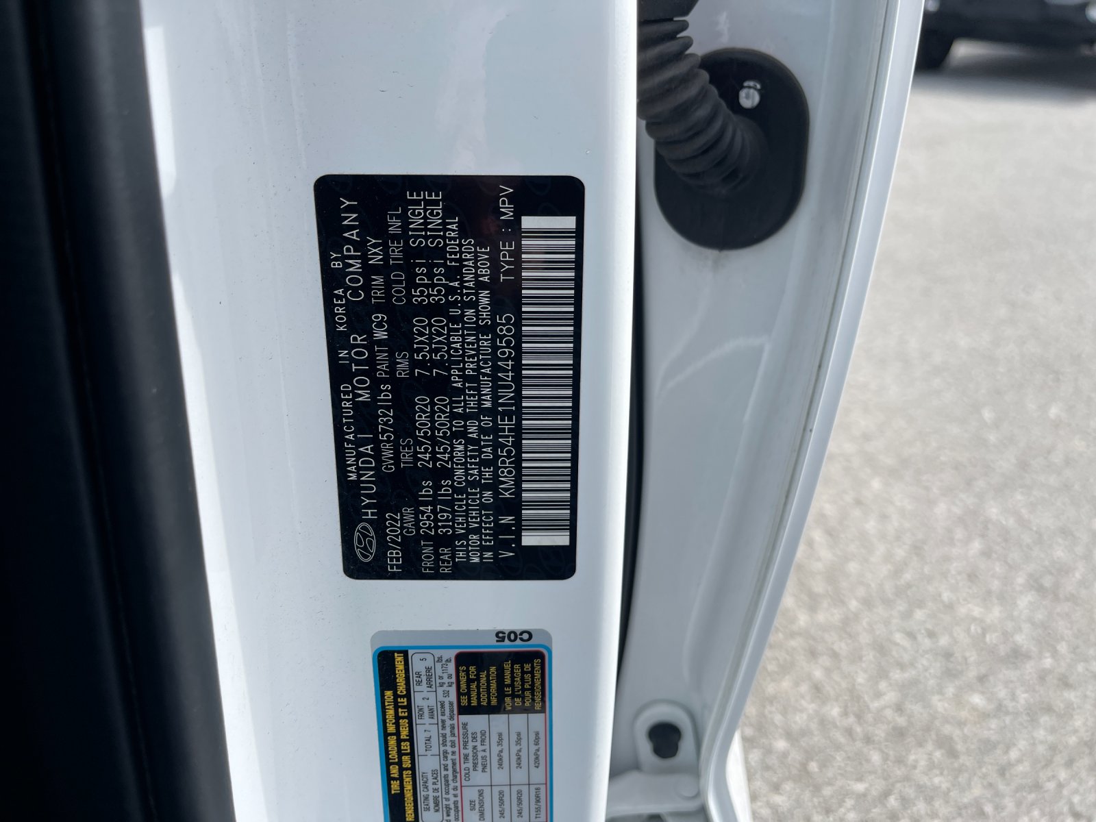 Used 2022 White Hyundai Limited image 36
