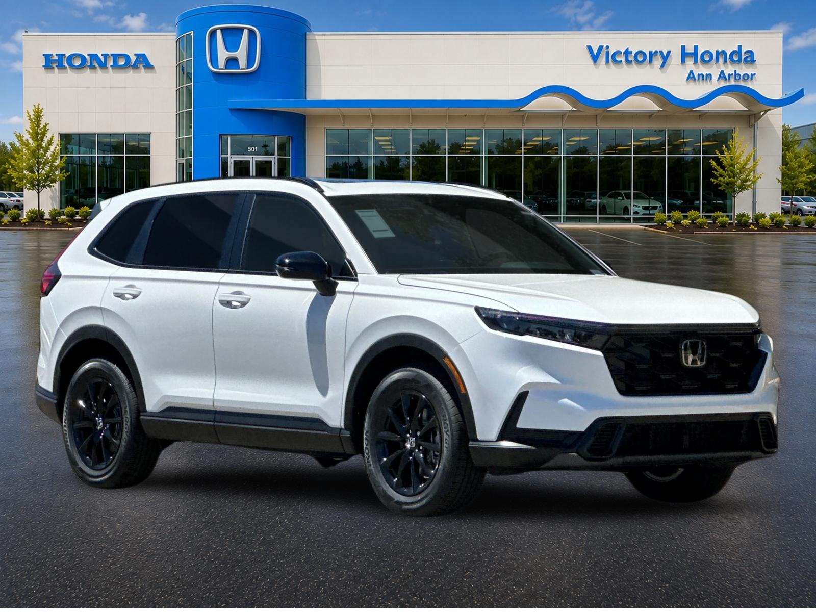 New 2026 Platinum White Pearl Honda AWD Sport Hybrid image 3