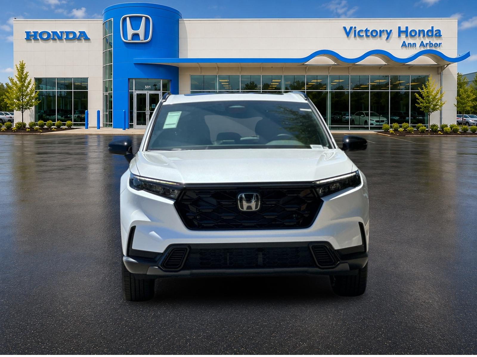 New 2026 Platinum White Pearl Honda AWD Sport Hybrid image 2